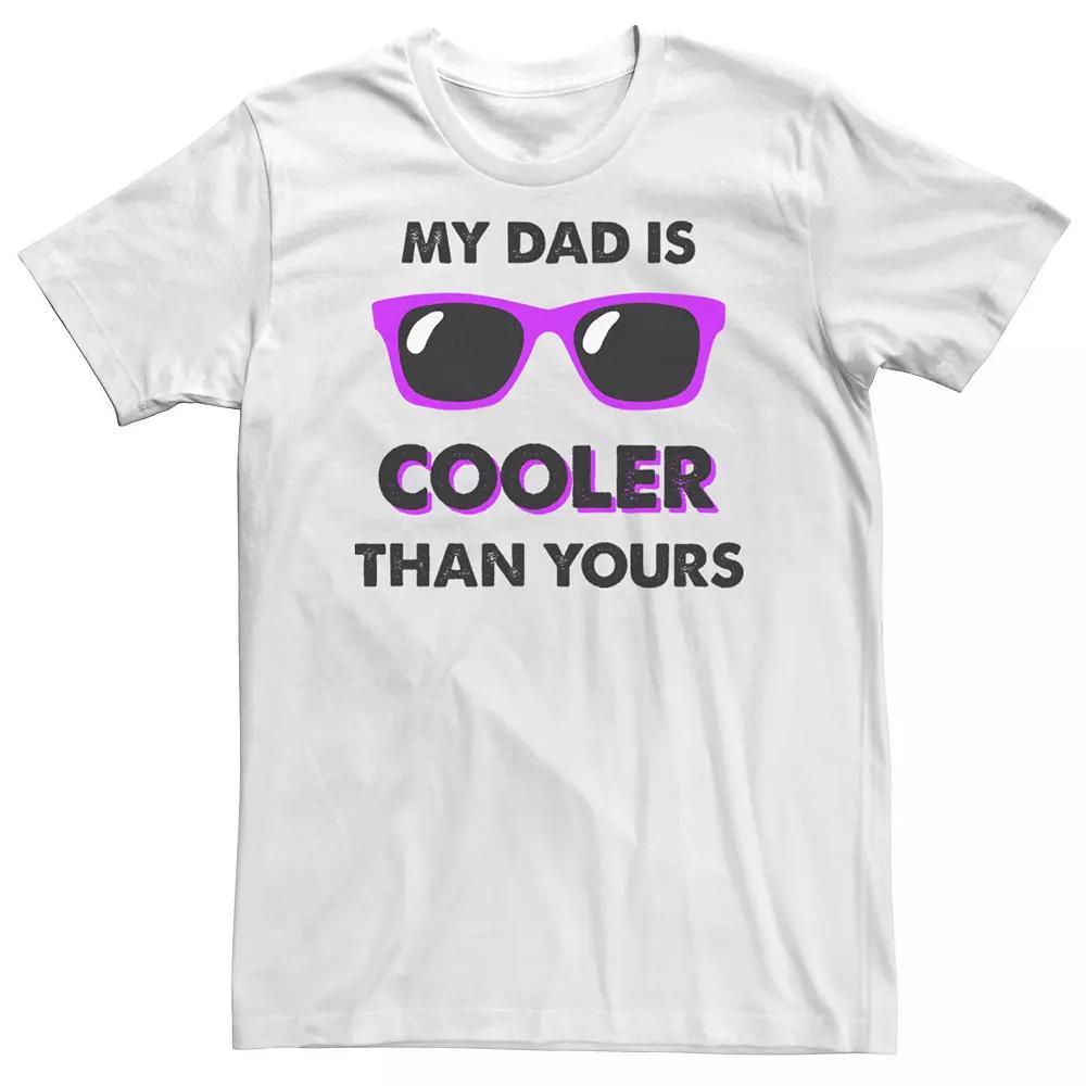 Big & Tall "My Dad is COOLER Than Yours" Father's Day Tee, Men's, Size: XXL Tall, Athletic Grey Product Image