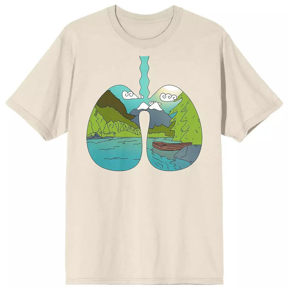 Men's Sunny Days Mountain Tee, Size: XL, Off White Product Image