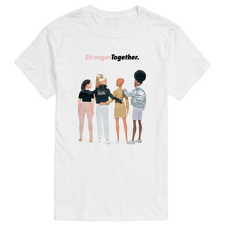 Big & Tall Barbie Stronger Together Graphic Tee, Mens Product Image