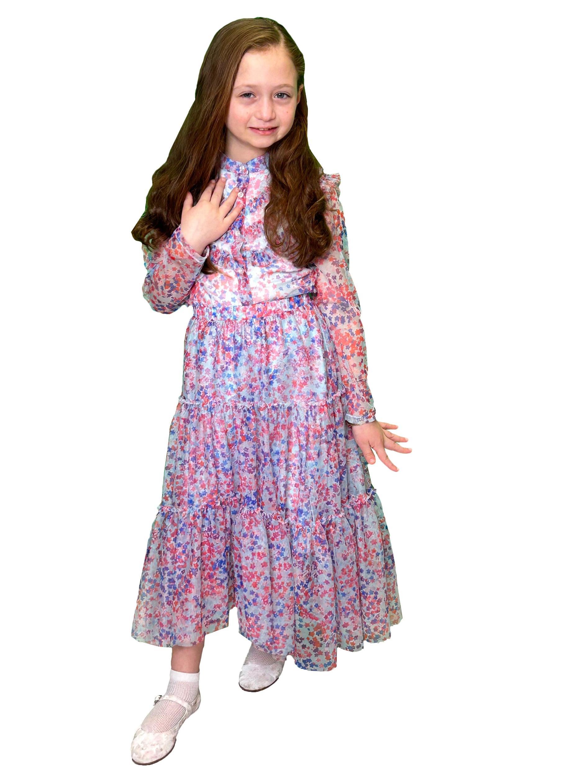 Philosophy Ruffled Skirt With All over Print Detail Product Image