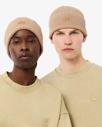 Washed Effect Ribbed Cotton Beanie Product Image