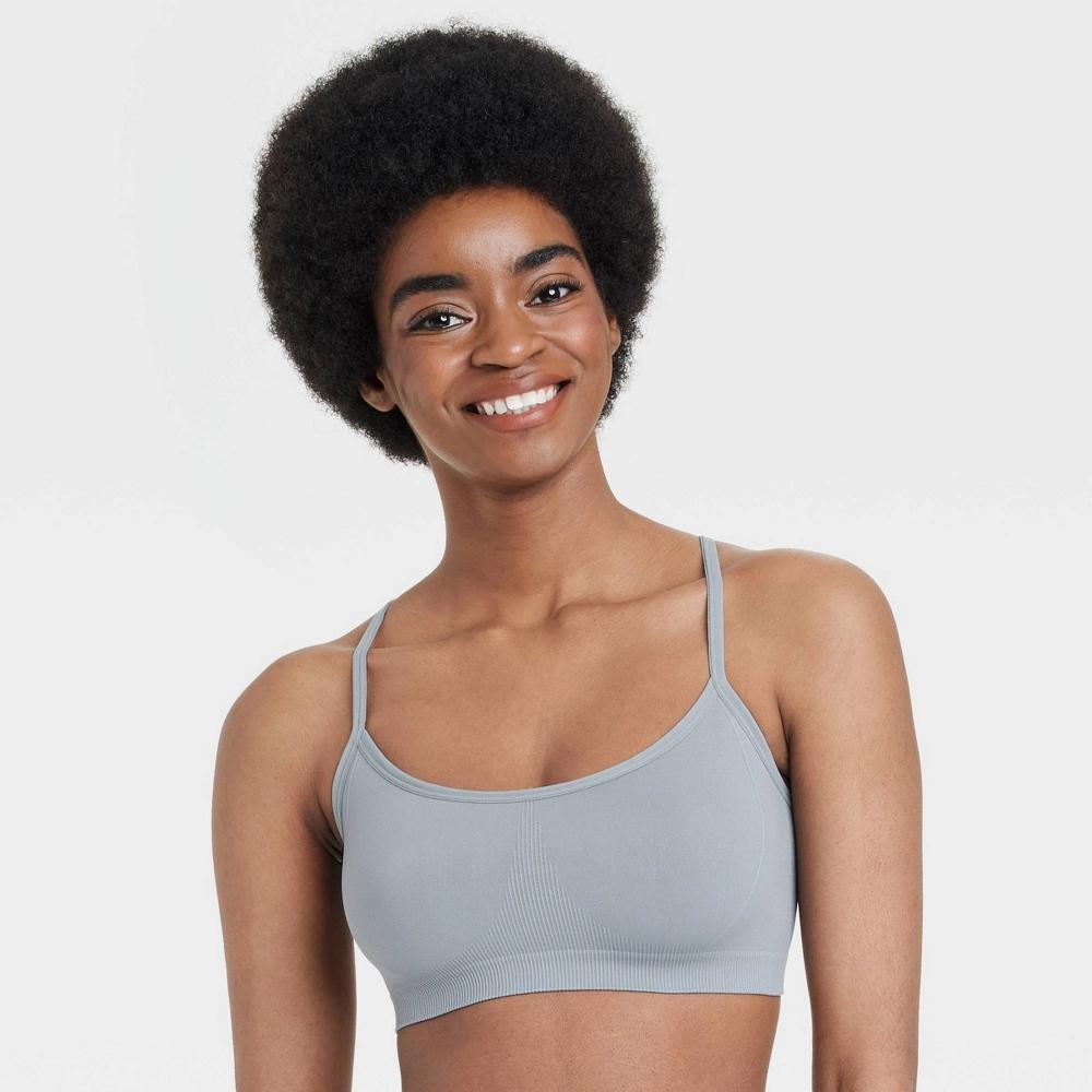 Women's Seamless Bralette - Colsie™ Gray M Product Image