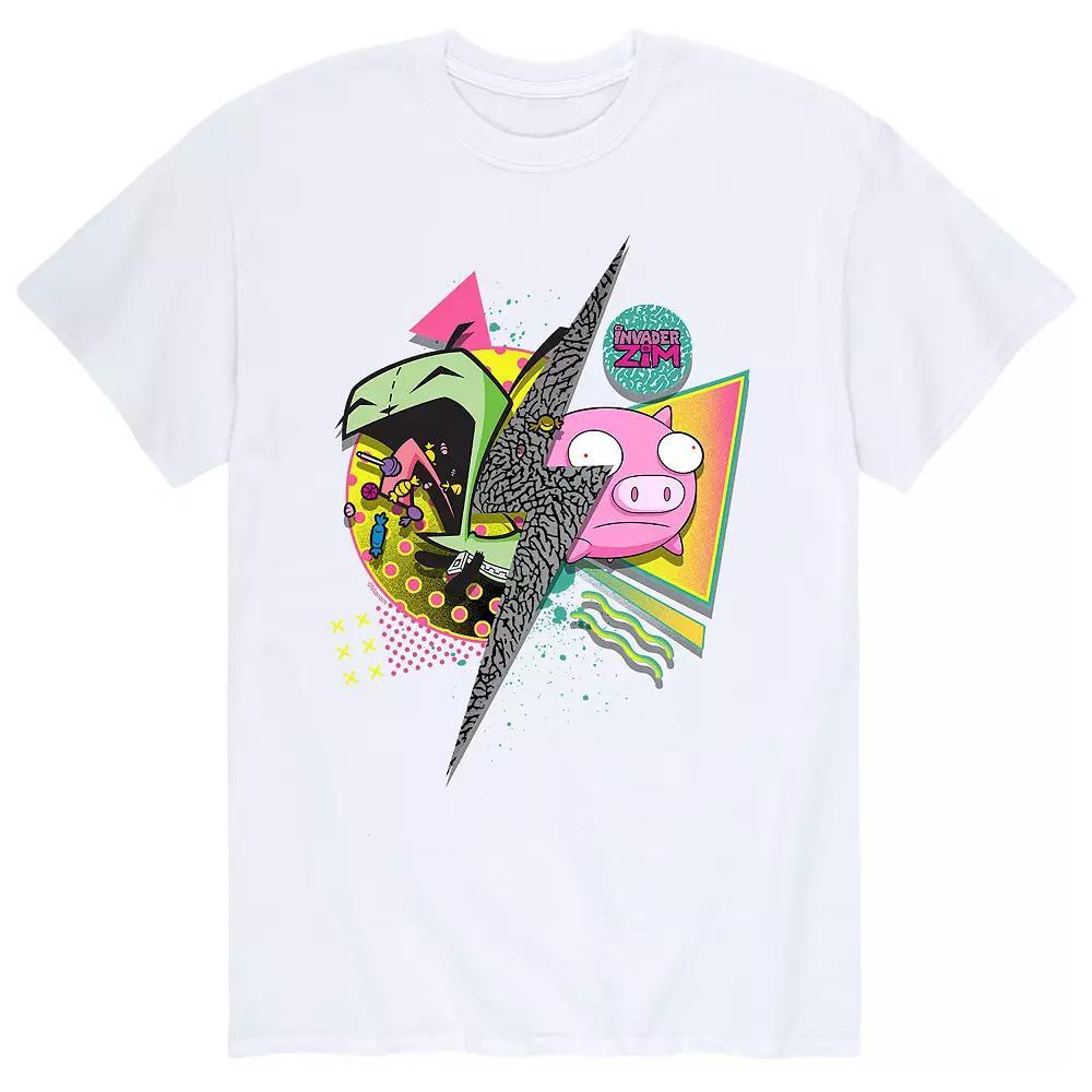 Men's Invader Zim Invaders Bolt Tee, Size: XXL, White Product Image