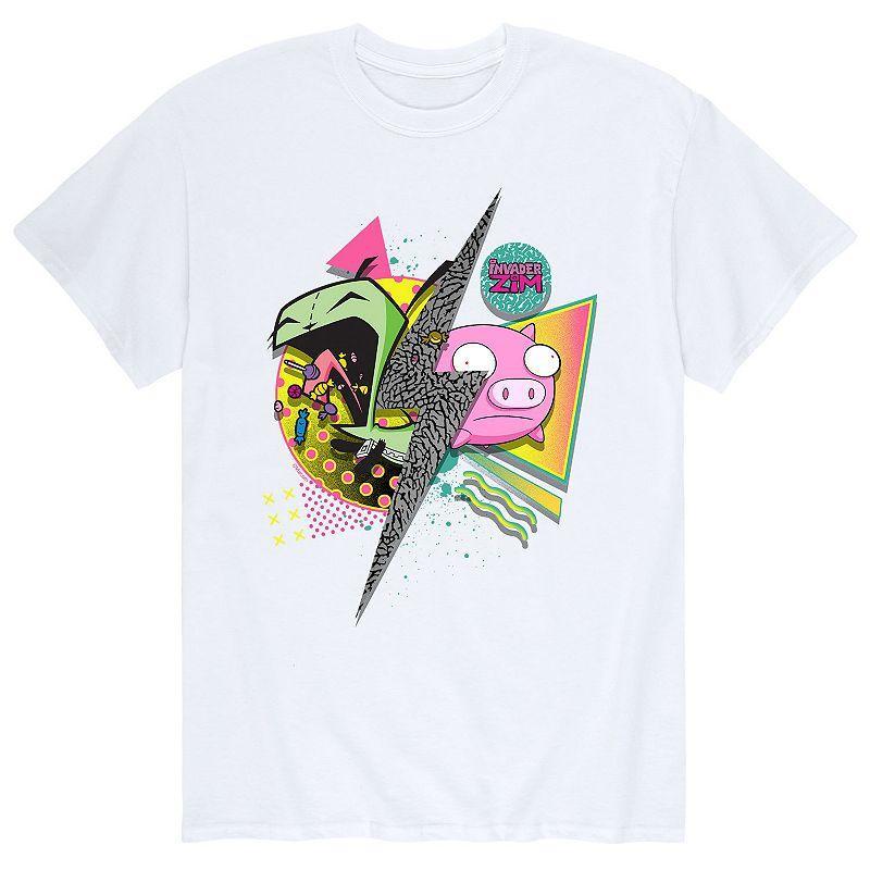 Men's Invader Zim Invaders Bolt Tee, Size: XXL, White Product Image