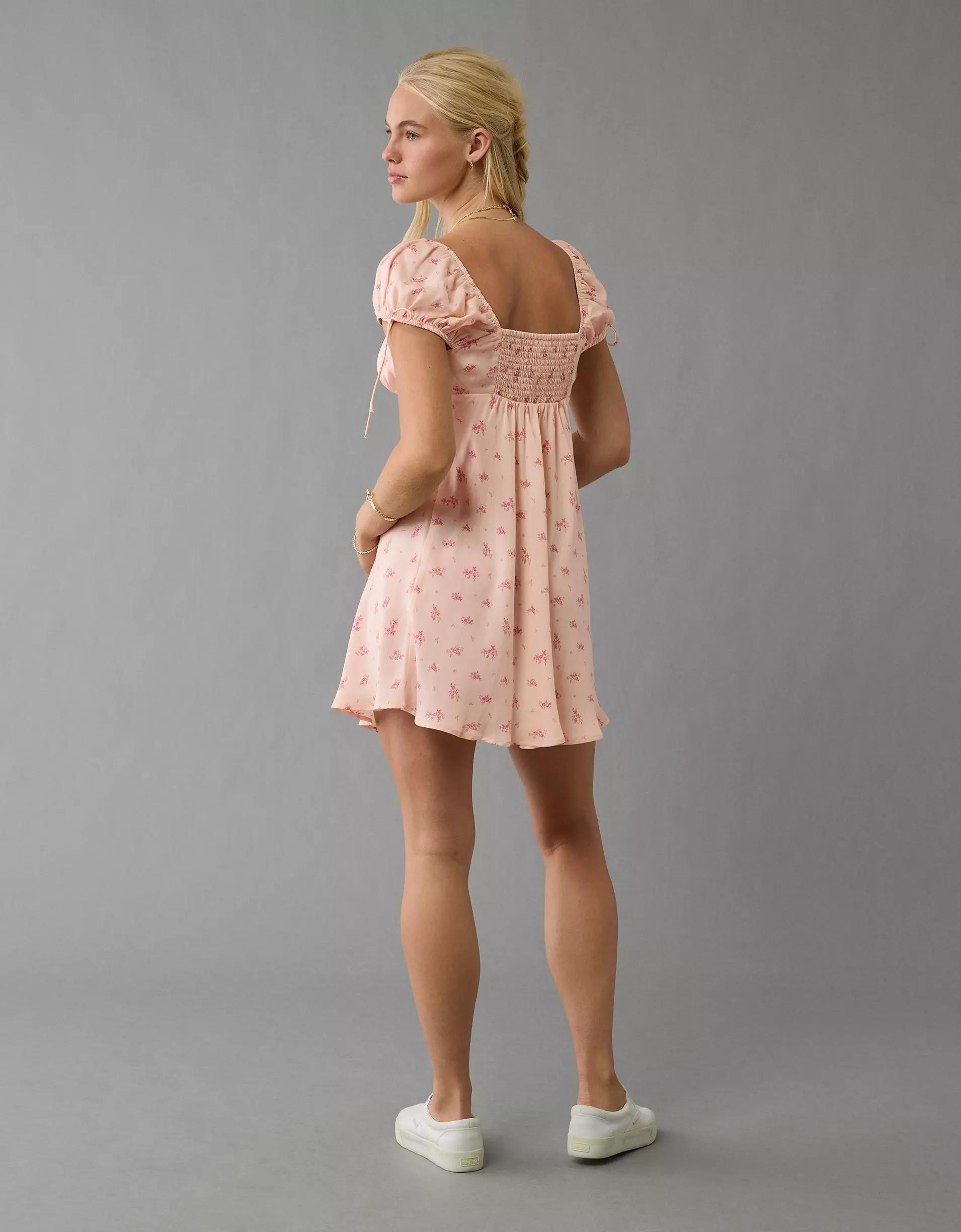 AE Cap Sleeve Floral Mini Dress Product Image