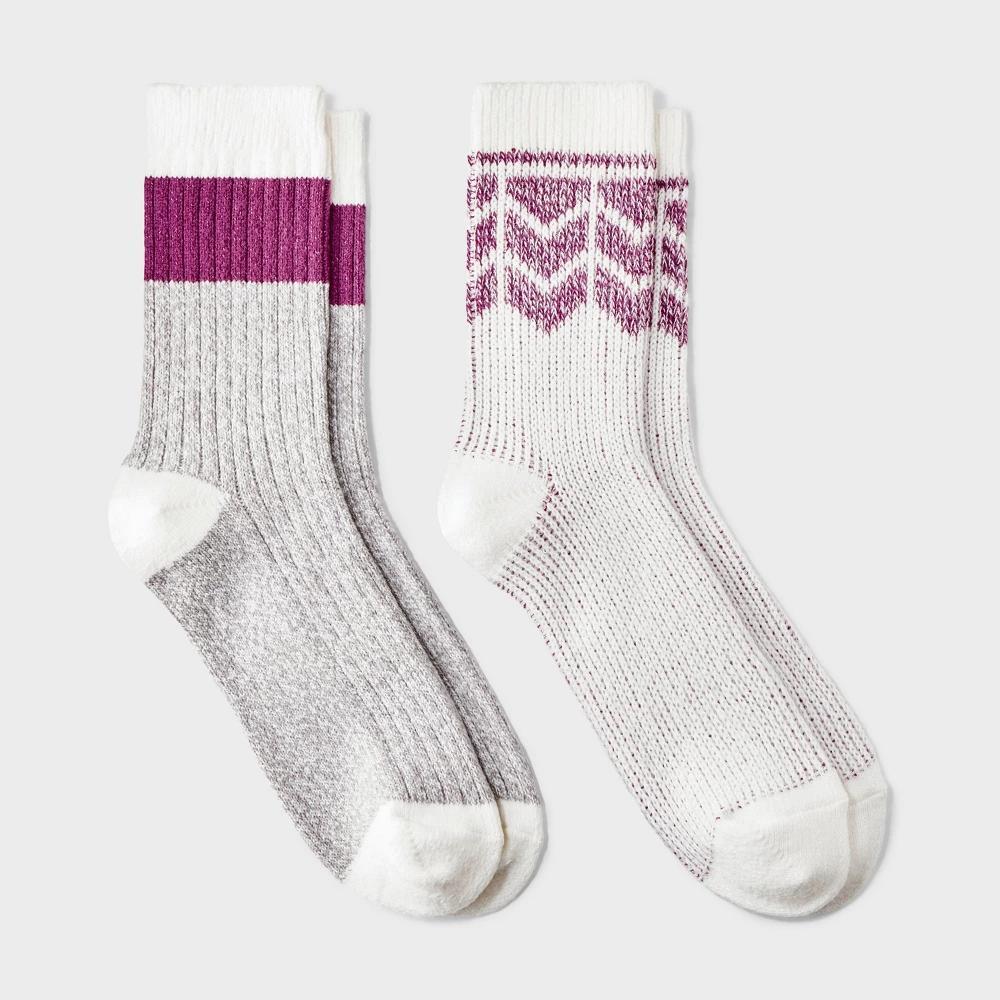 Women's Lightweight Supersoft Chevron 2pk Boot Socks - All In Motion™ 4-10 Product Image