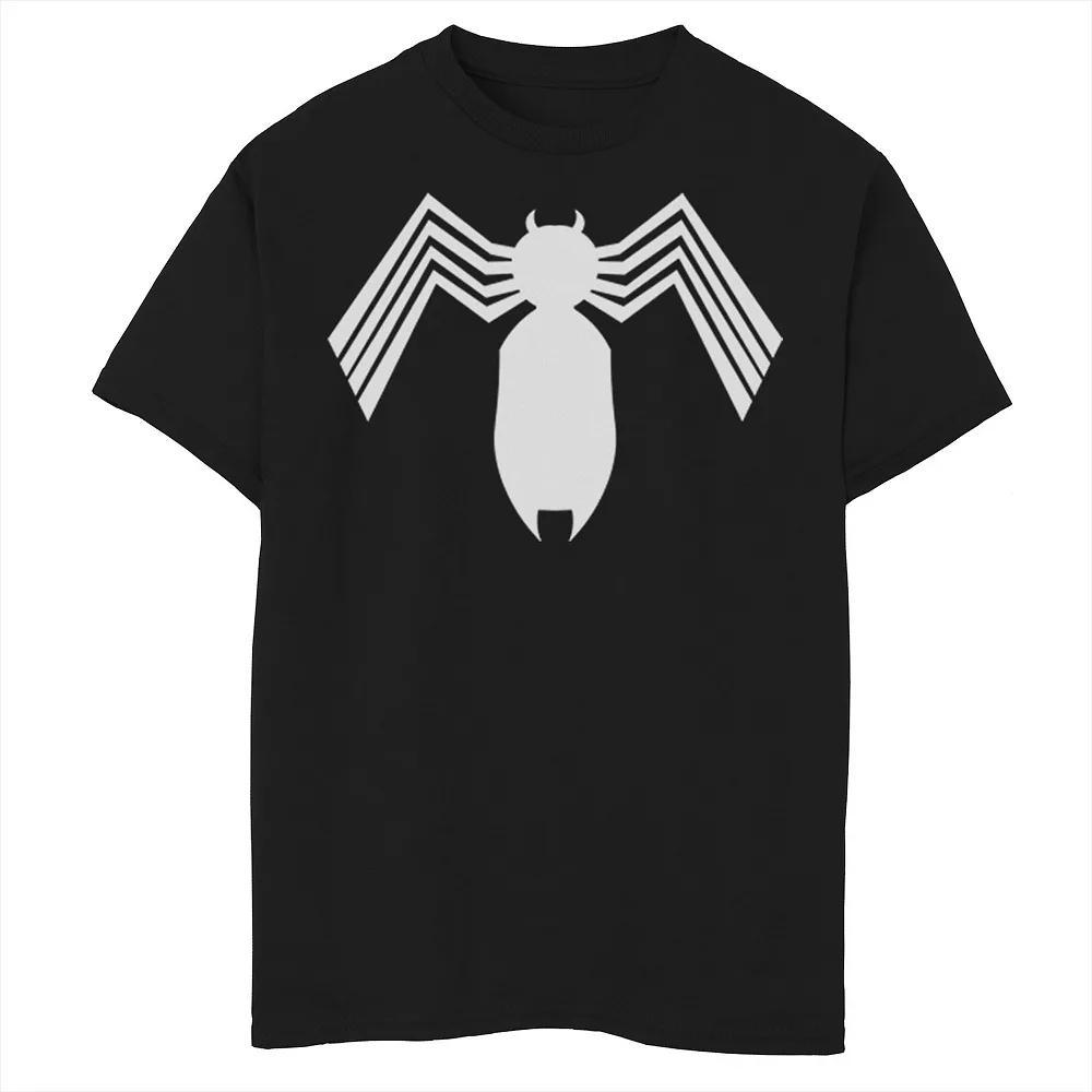 Boys 8-20 Marvel Spider-Man Arachnid All White Logo Graphic Tee, Boy's, Size: XS, Black Product Image