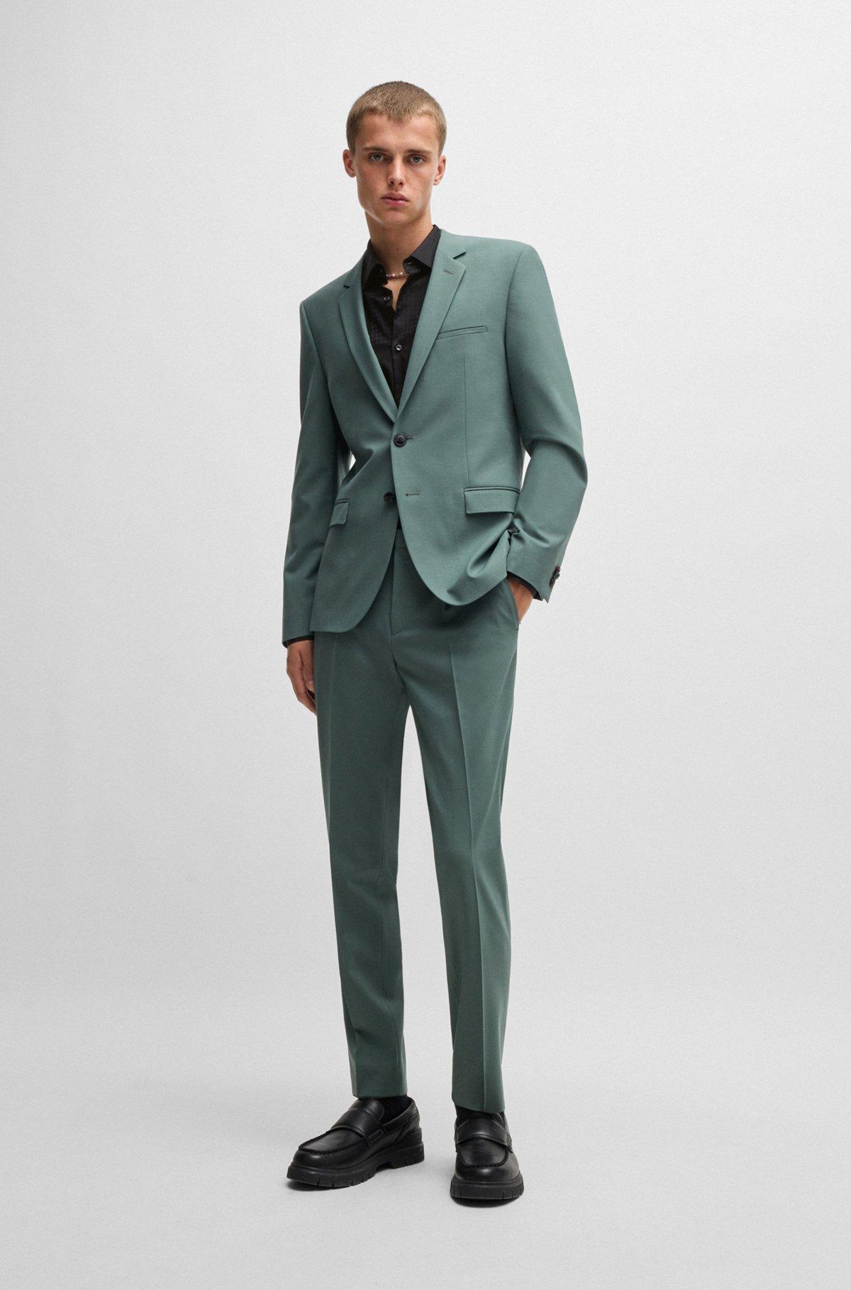 Slim-fit shirt in cotton jacquard with checkerboard print Product Image