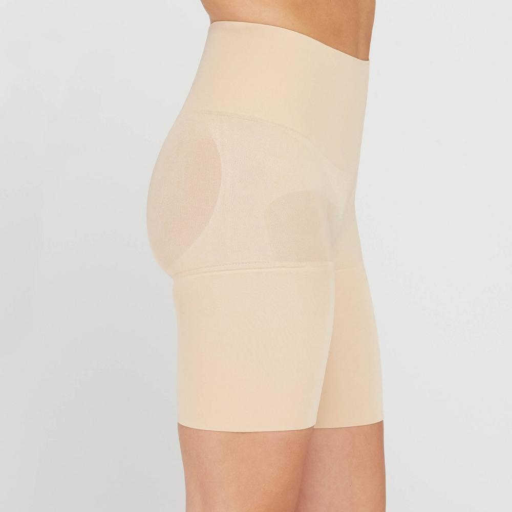 ASSETS by SPANX Womens Remarkable Results Mid-Thigh Shaper - Light Beige XL Product Image