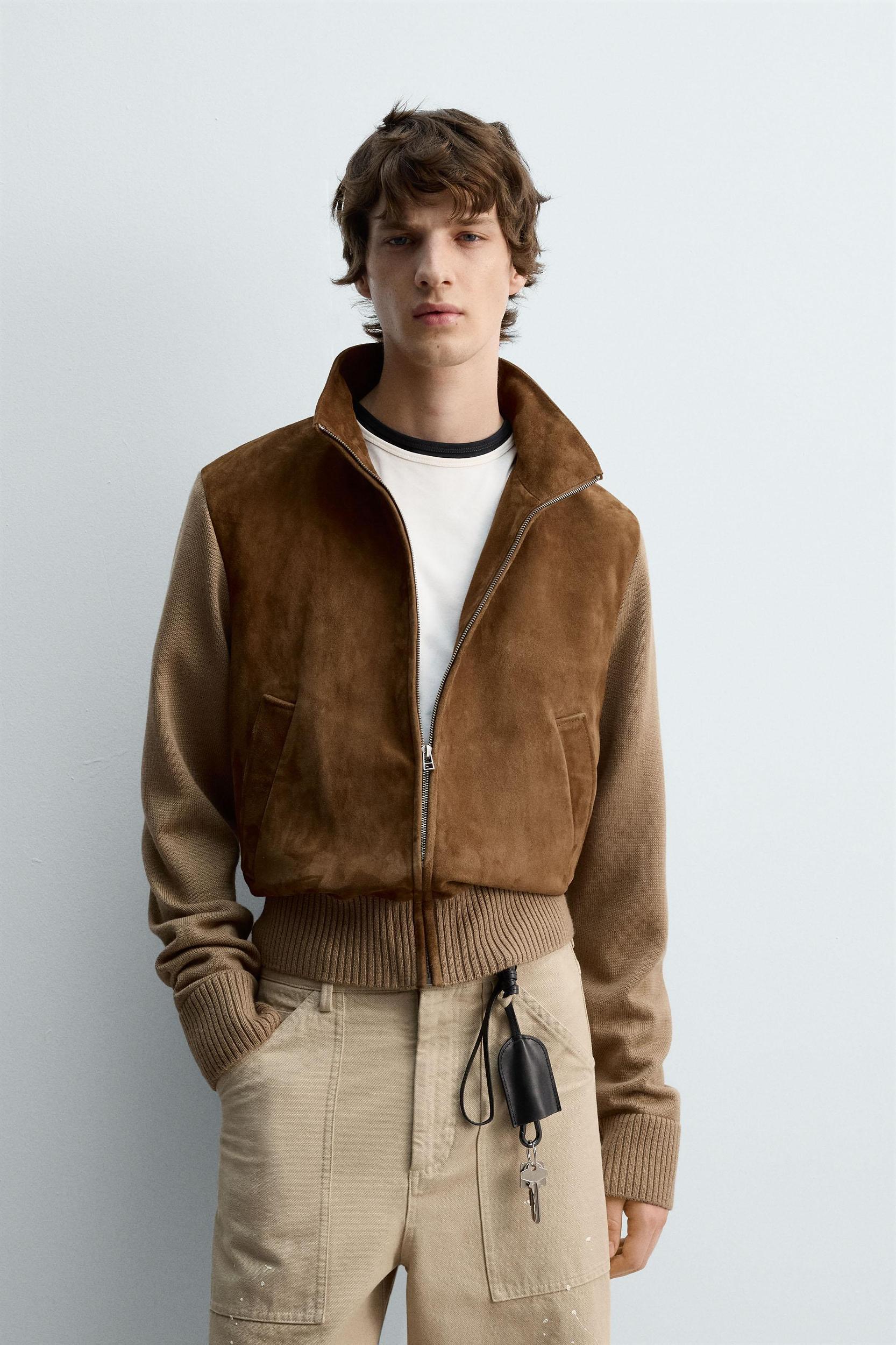 LIMITED EDITION COMBINATION LEATHER JACKET Product Image