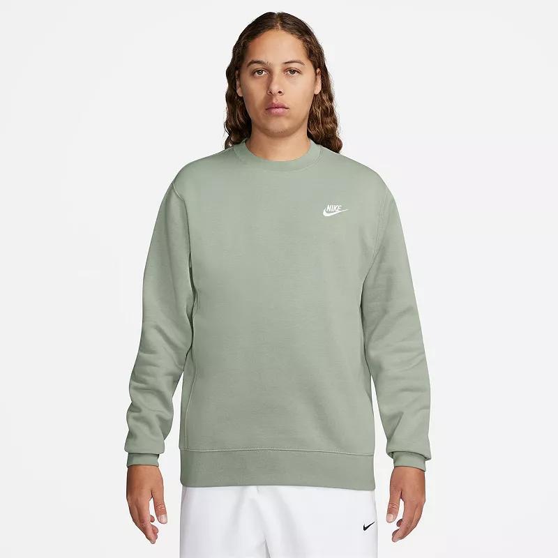 Nike Men's Club Crewneck Sweatshirt in Black/white at Nordstrom, Size Large Product Image