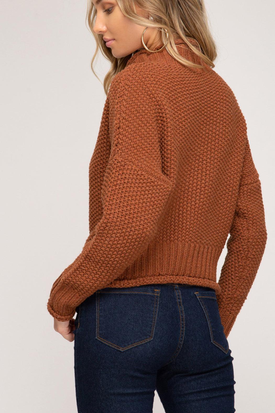Chunky Turtleneck Sweater Product Image