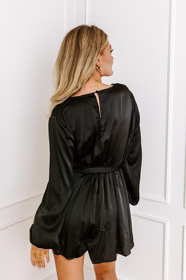 Party Dreams Romper in Black Product Image