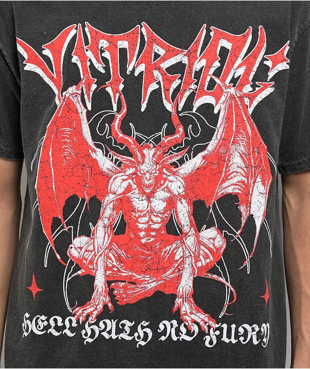 Vitriol Hath No Fury Charcoal T-Shirt Product Image