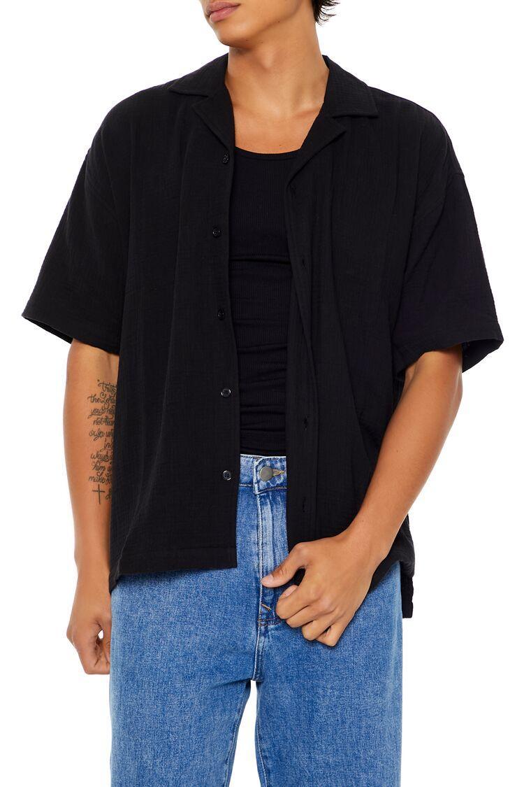 Textured Drop-Sleeve Shirt | Forever 21 Product Image