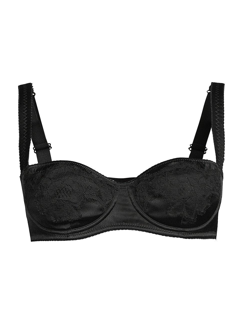 Womens Silk & Lace Balconnette Bra Product Image