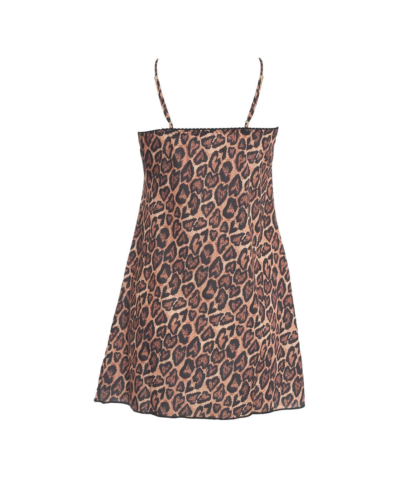 Mini dress with animal print Product Image