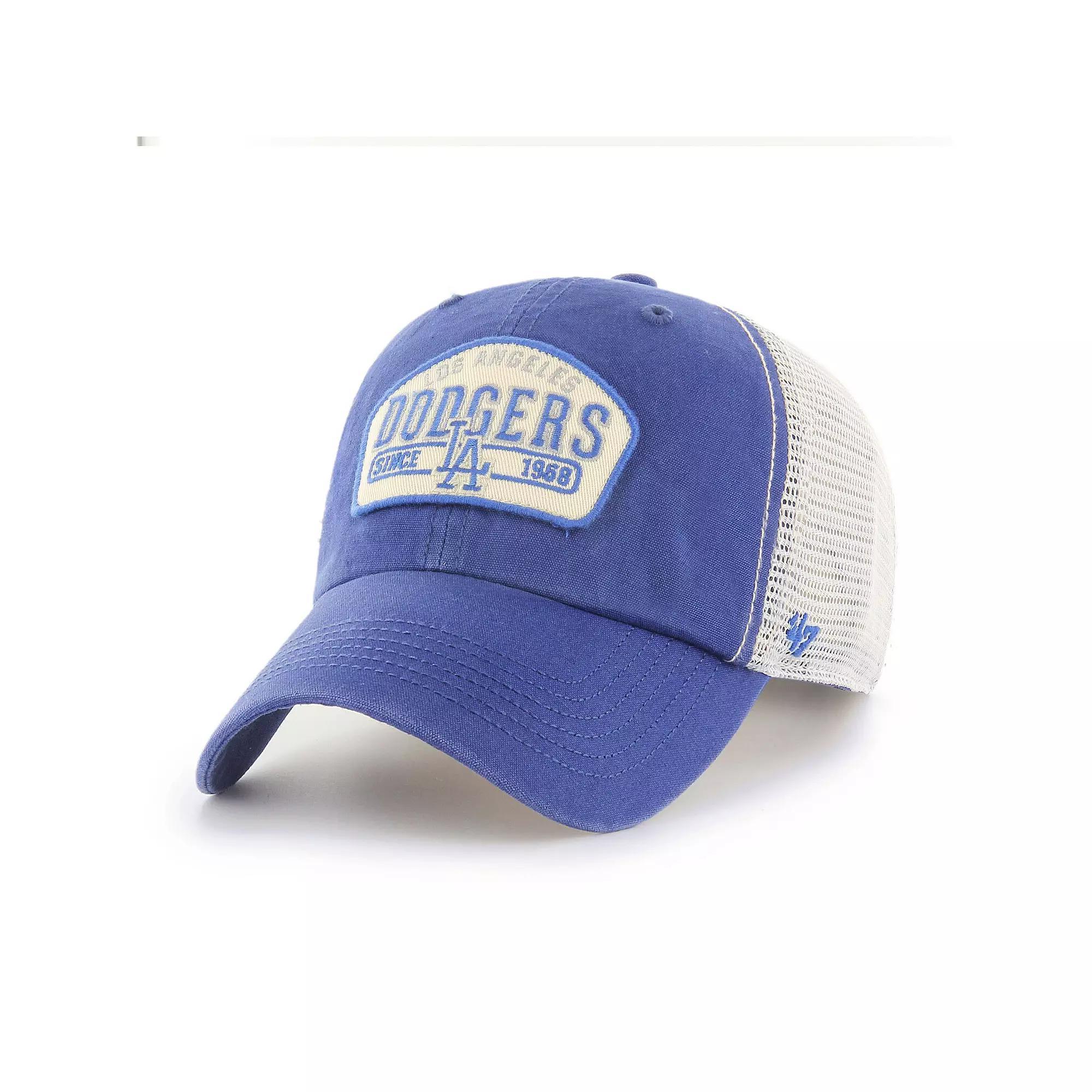 Men's '47 Royal Los Angeles Dodgers Penwald Clean Up Trucker Snapback Hat, Blue Product Image