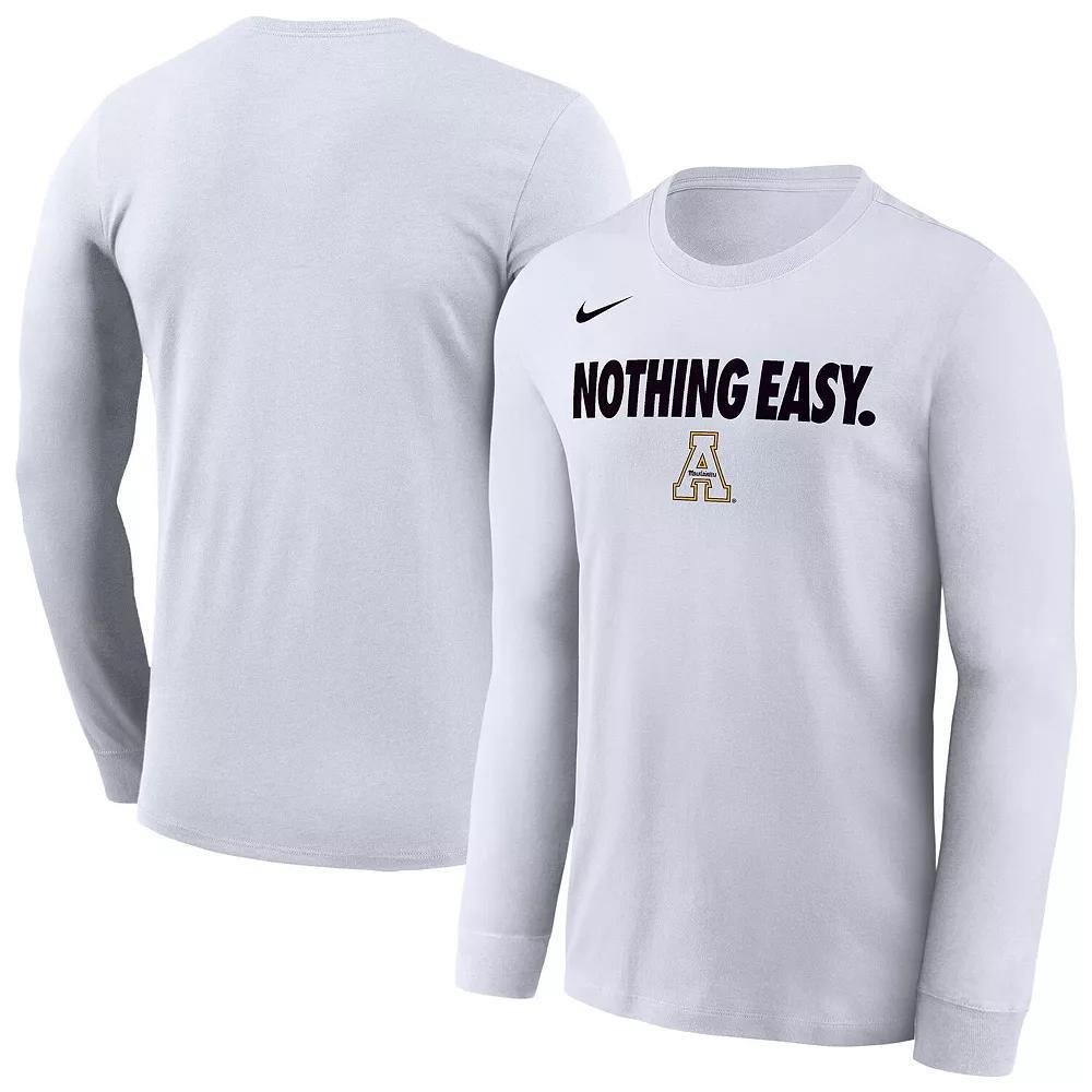 Men's Nike White Texas Longhorns 2025 On-Court Bench Long Sleeve T-Shirt, Size: Large Product Image