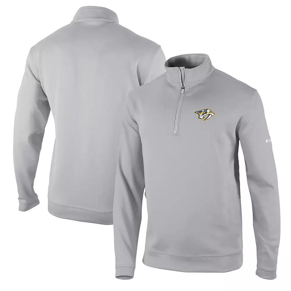 Men's Columbia Gray Nashville Predators Wickham Hills Omni-Wick Quarter-Zip Jacket, Size: XL, Pdt Grey Product Image