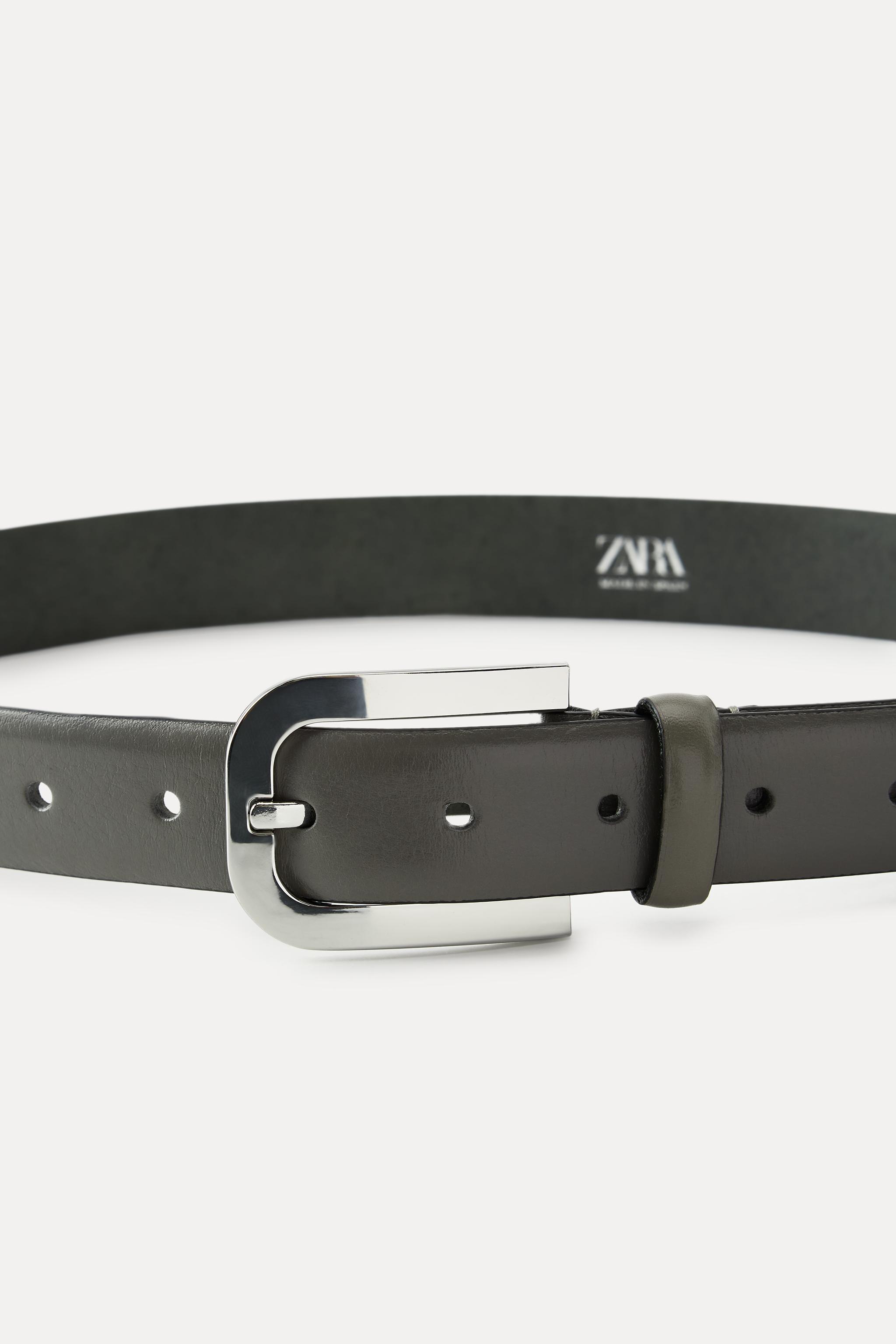 METAL BUCKLE LEATHER BELT Product Image