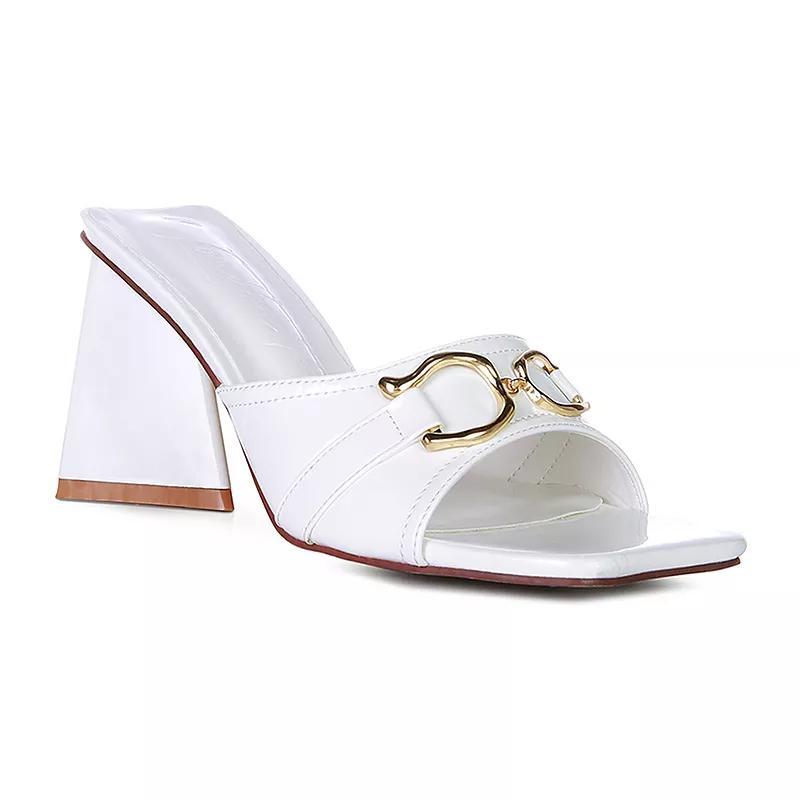 London Rag Salisbury Women's Heeled Sandals, Size: 6, White Product Image