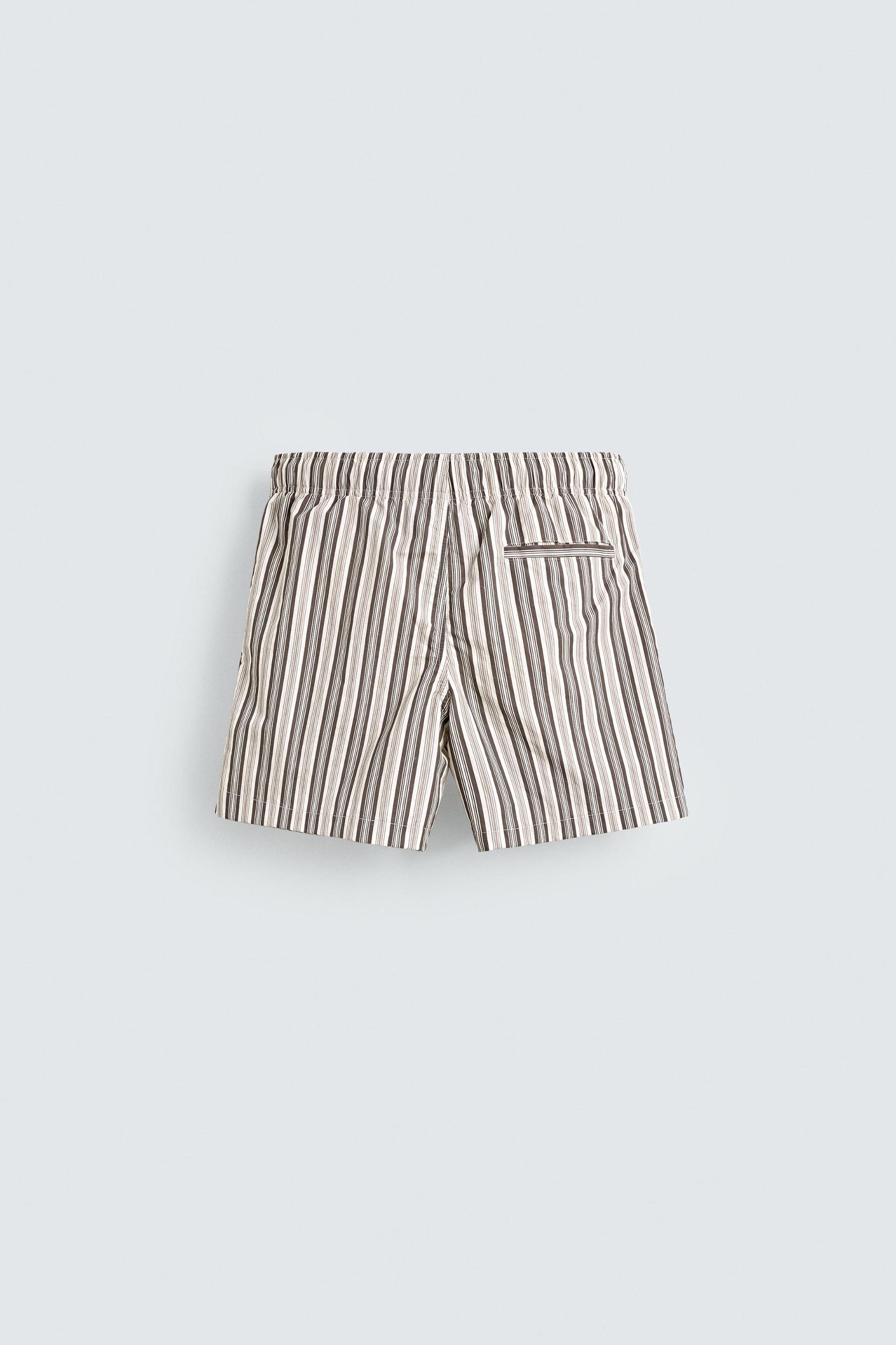 STRIPED MID-LENGTH SWIMSUIT Product Image