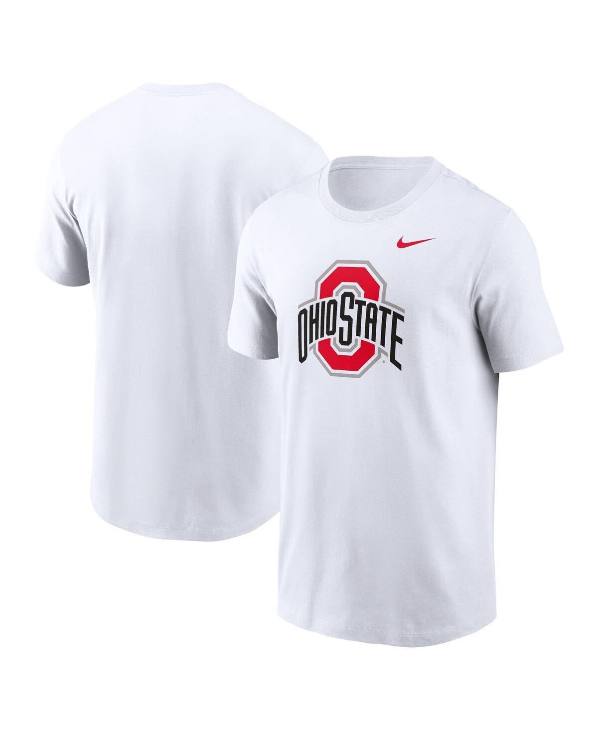 Men's Nike White Ohio State Buckeyes Primetime Evergreen Logo T-Shirt, Size: 2XL Product Image