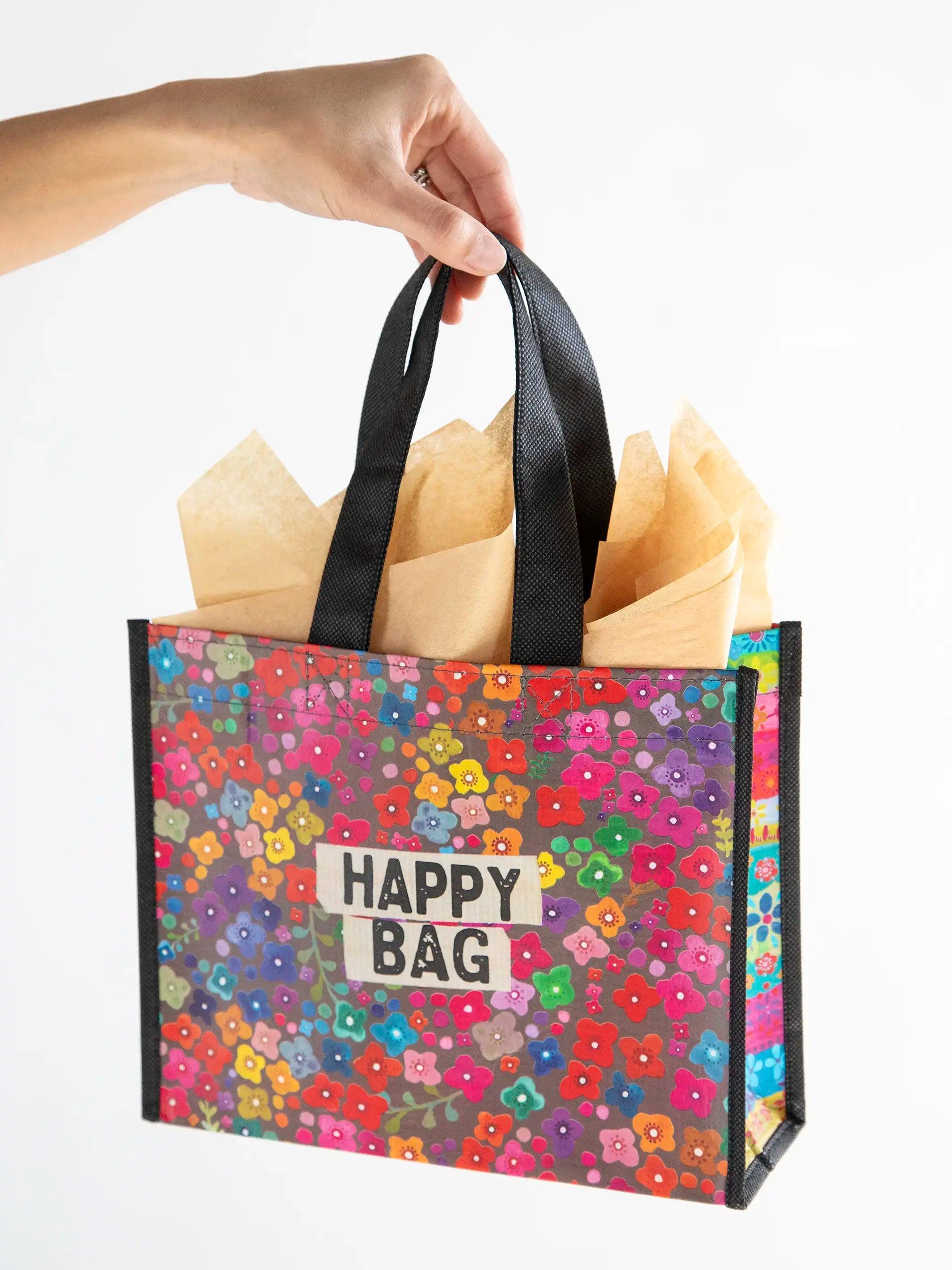 Medium Happy Bag, Set of 3 - Rainbow Ditsy Product Image