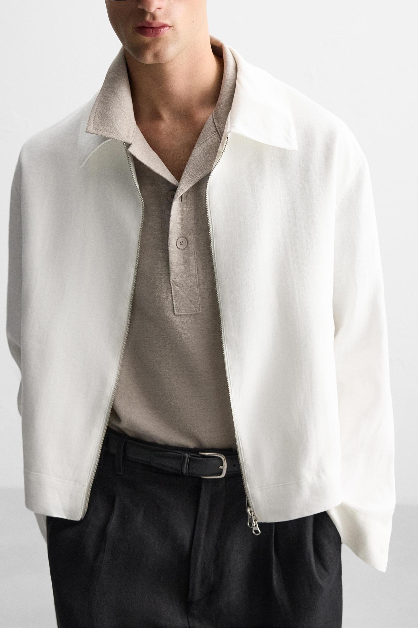 100% LINEN JACKET Product Image