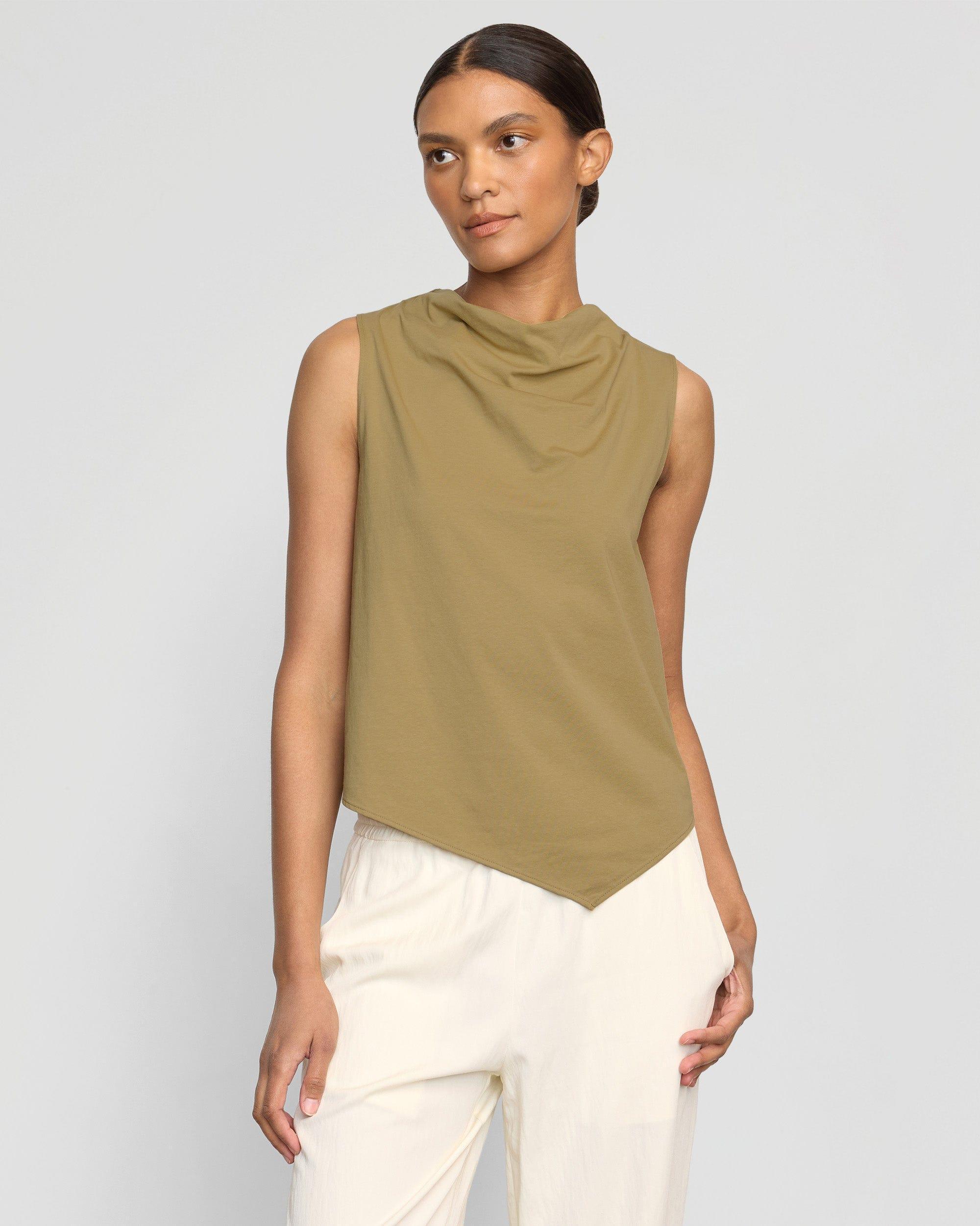 Marjorie Asymmetric-Hem Tee Product Image