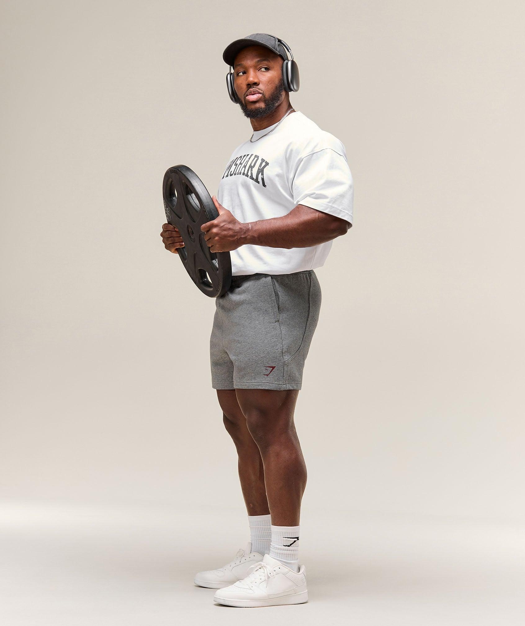 Gymshark Power 5" Shorts - Charcoal Core Marl Male Product Image