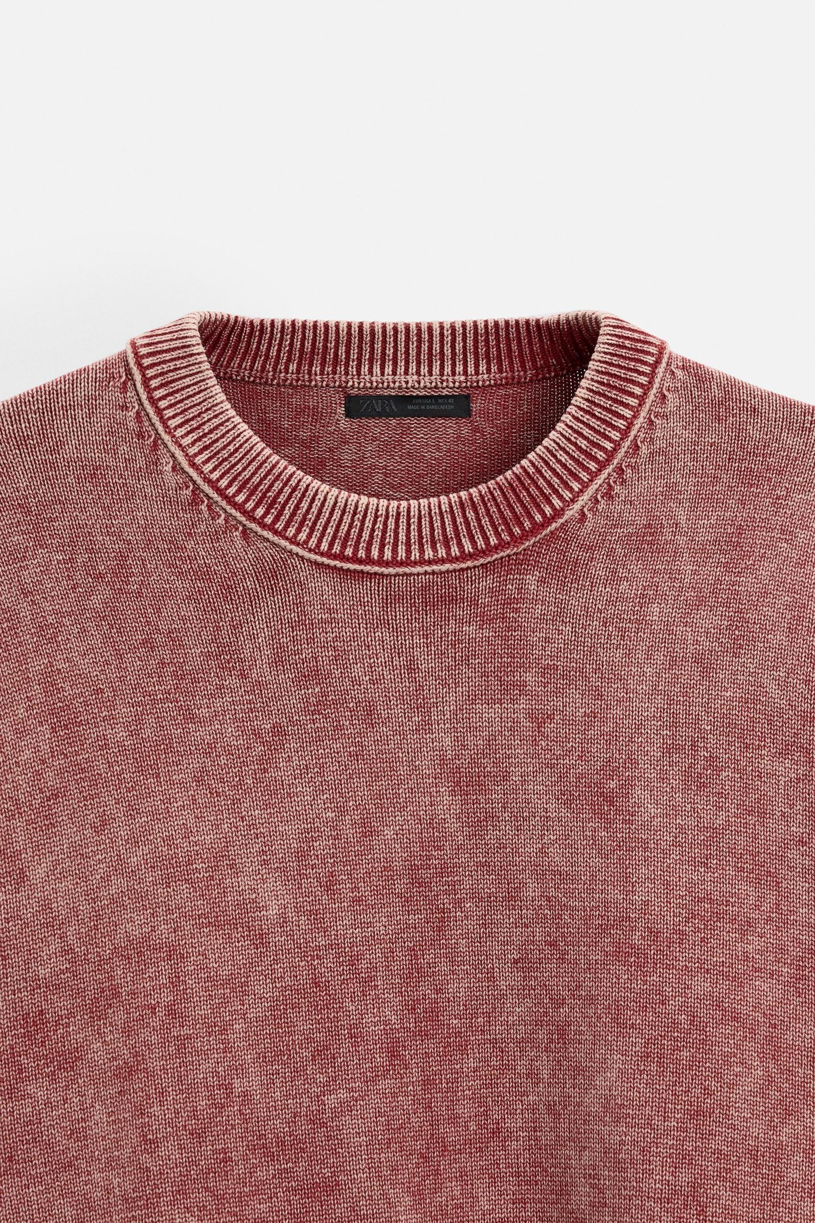 WASHED TEXTURED SWEATER Product Image