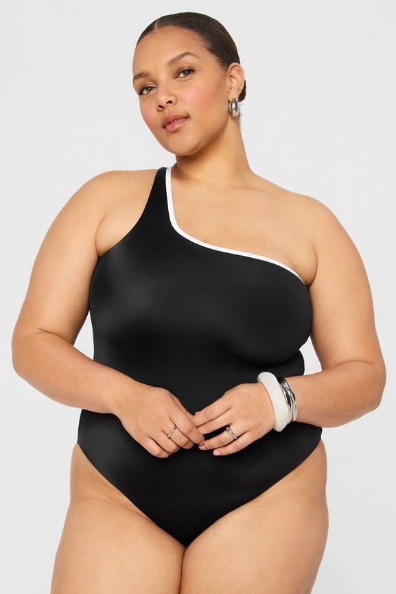 One Shoulder Cutout One-Piece Product Image