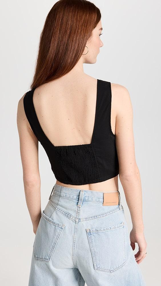 Madewell Softdrape Gwen Supercrop Vest Top | Shopbop Product Image