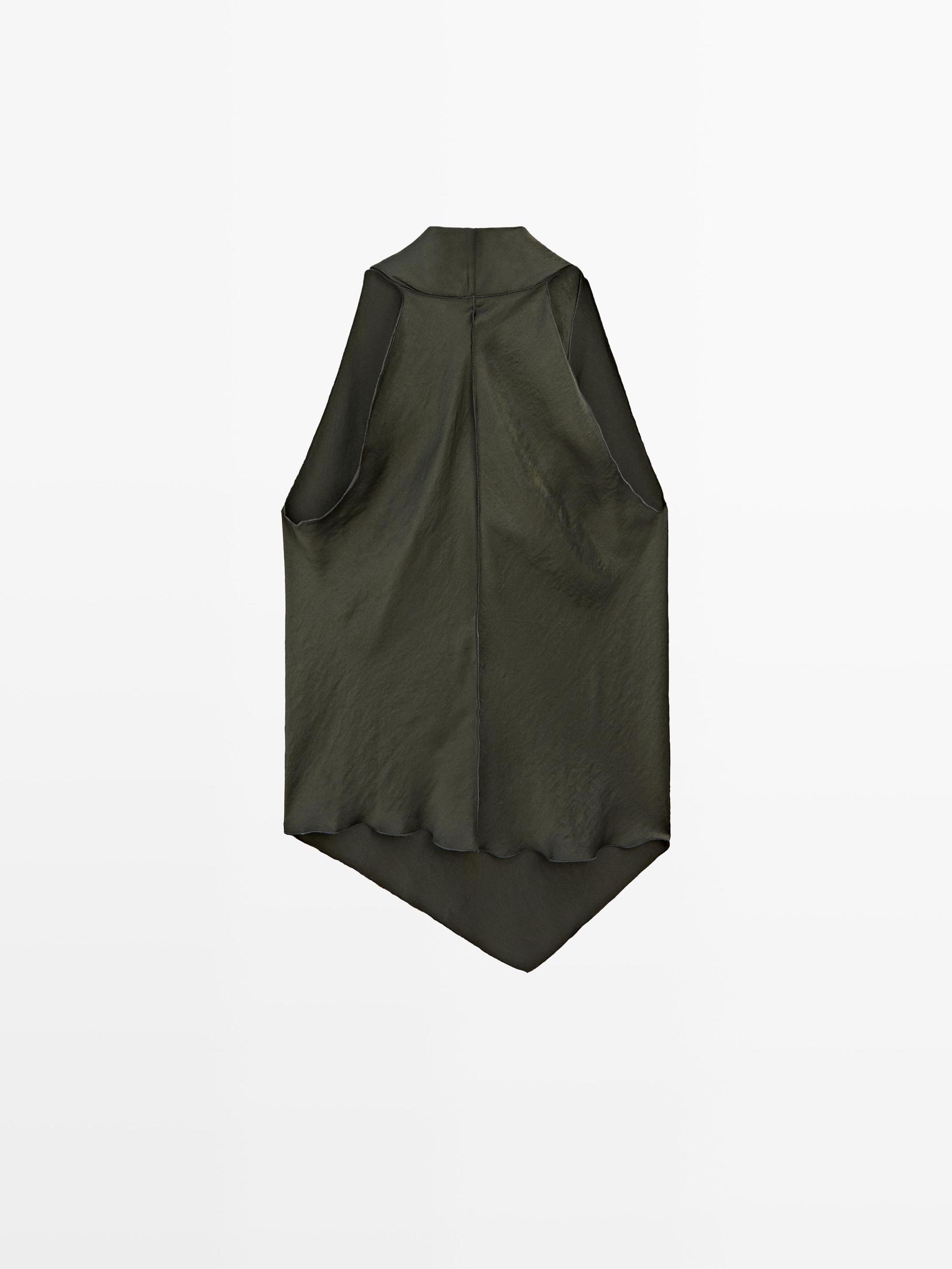 Draped halter top Product Image