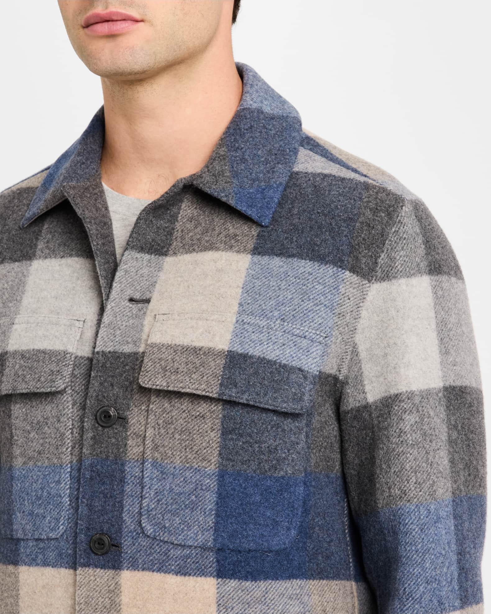 Men's Plaid Splittable Overshirt Product Image