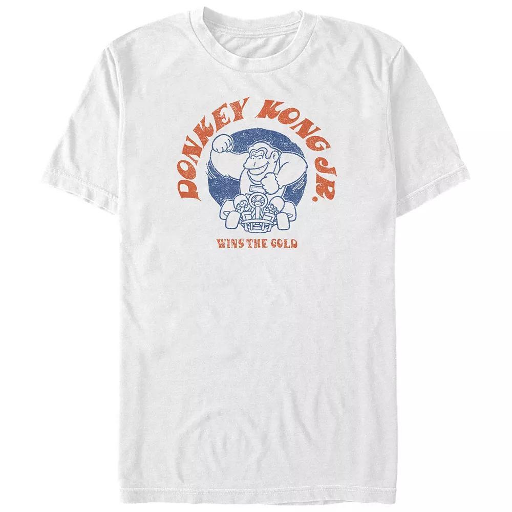 Men's Mario Kart Donkey Kong Jr. Wins The Gold Graphic Tee,  Product Image