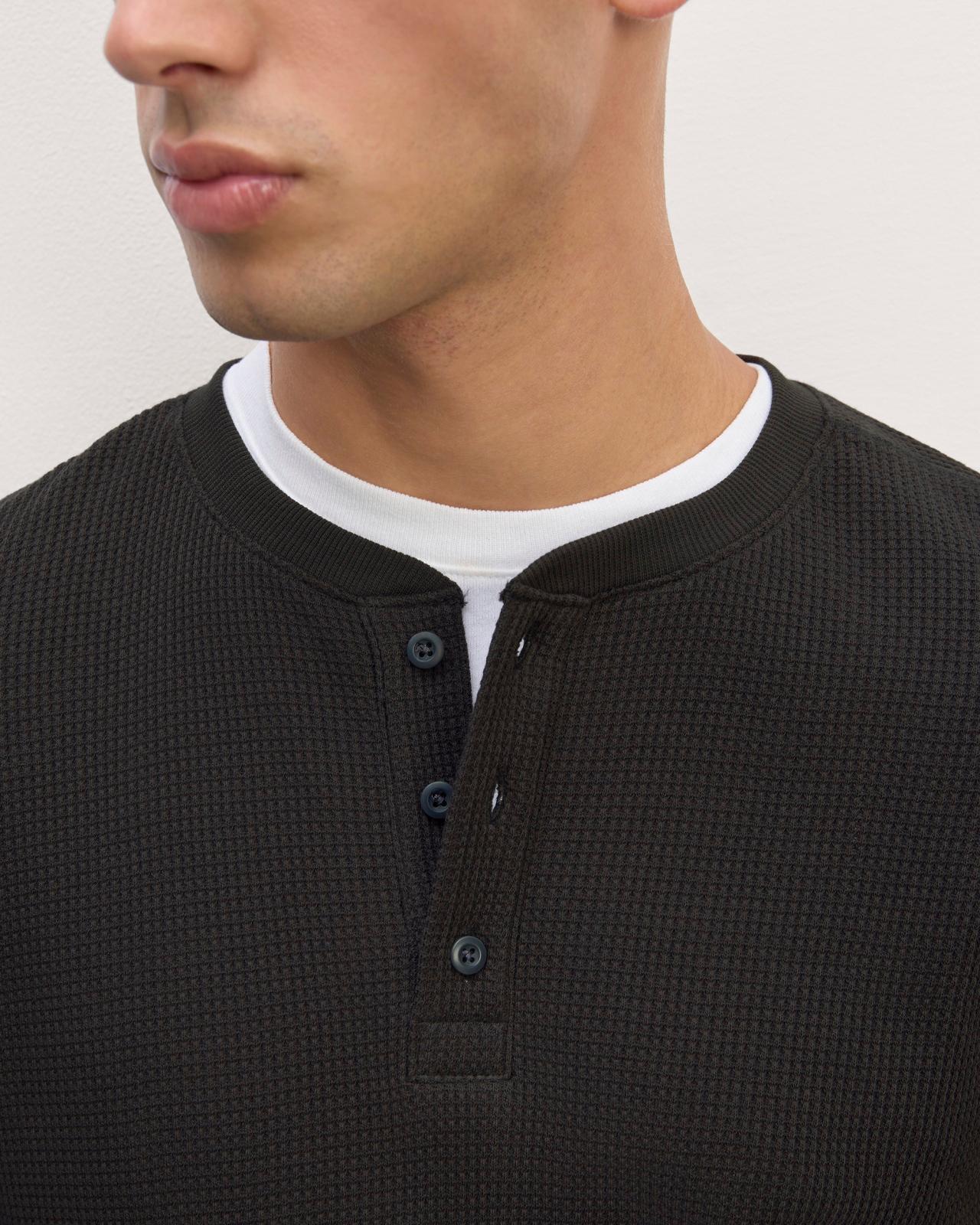 The Waffle Long-Sleeve Henley Product Image