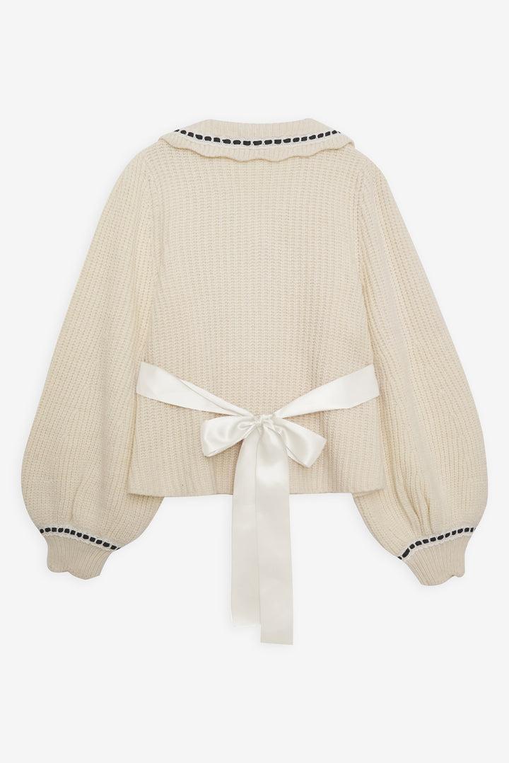 Jade Cardigan — Ivory Product Image