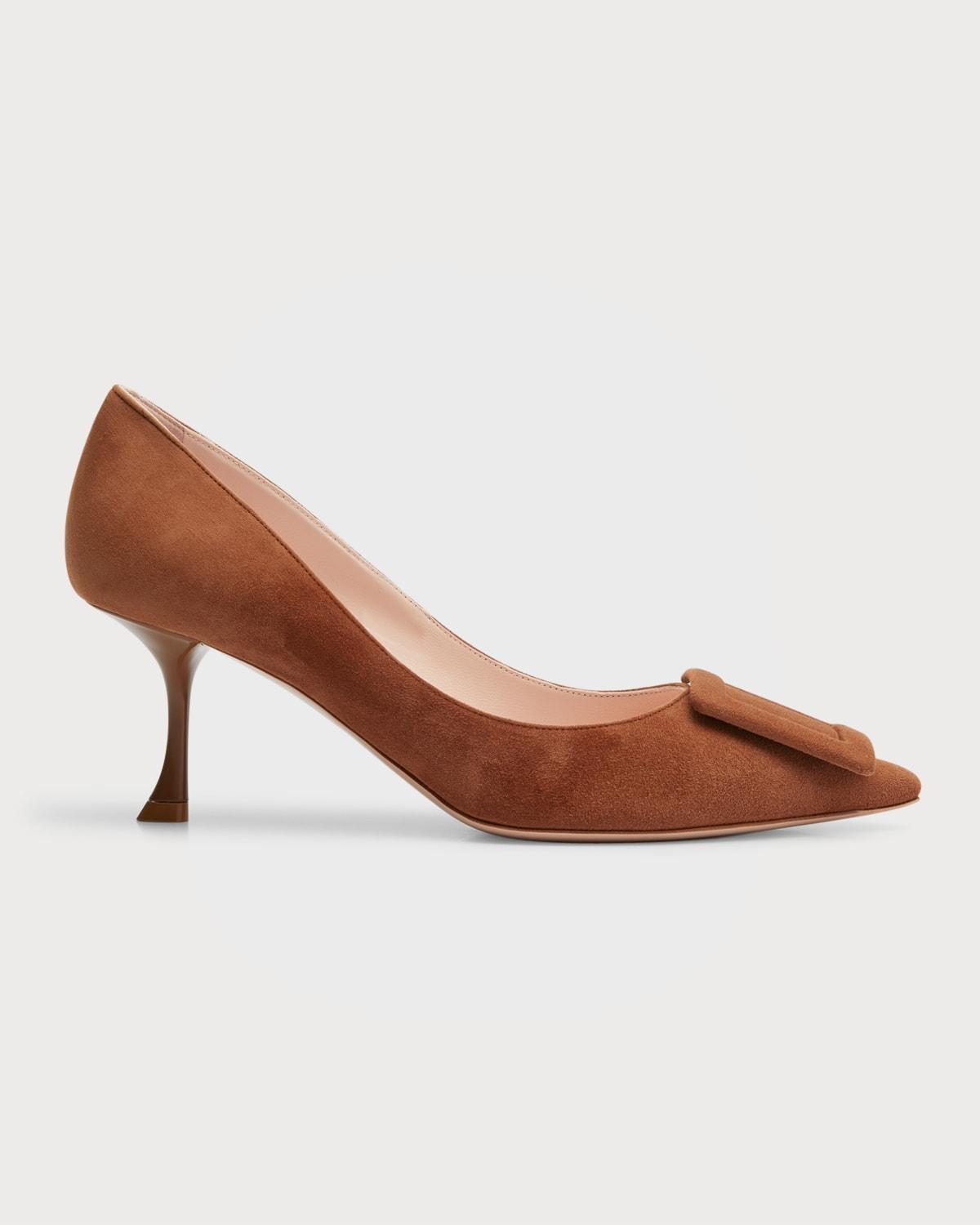 Viv In The City Suede Buckle Pumps Product Image