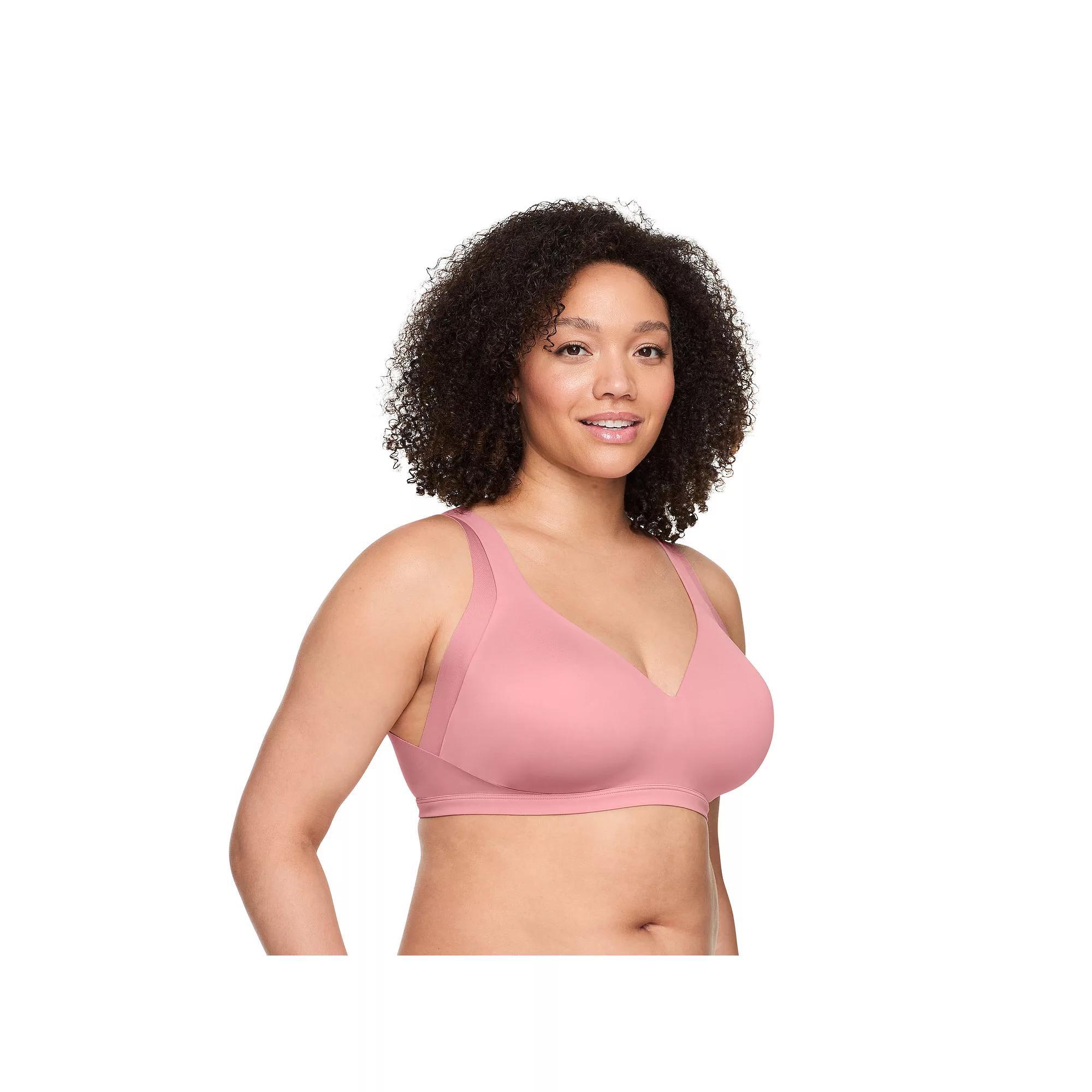 Warners No Side Effects® Underarm and Back-Smoothing Comfort Wireless Lightly Lined T-Shirt Bra RA2231A, Women's, Size: Small, Pink Product Image