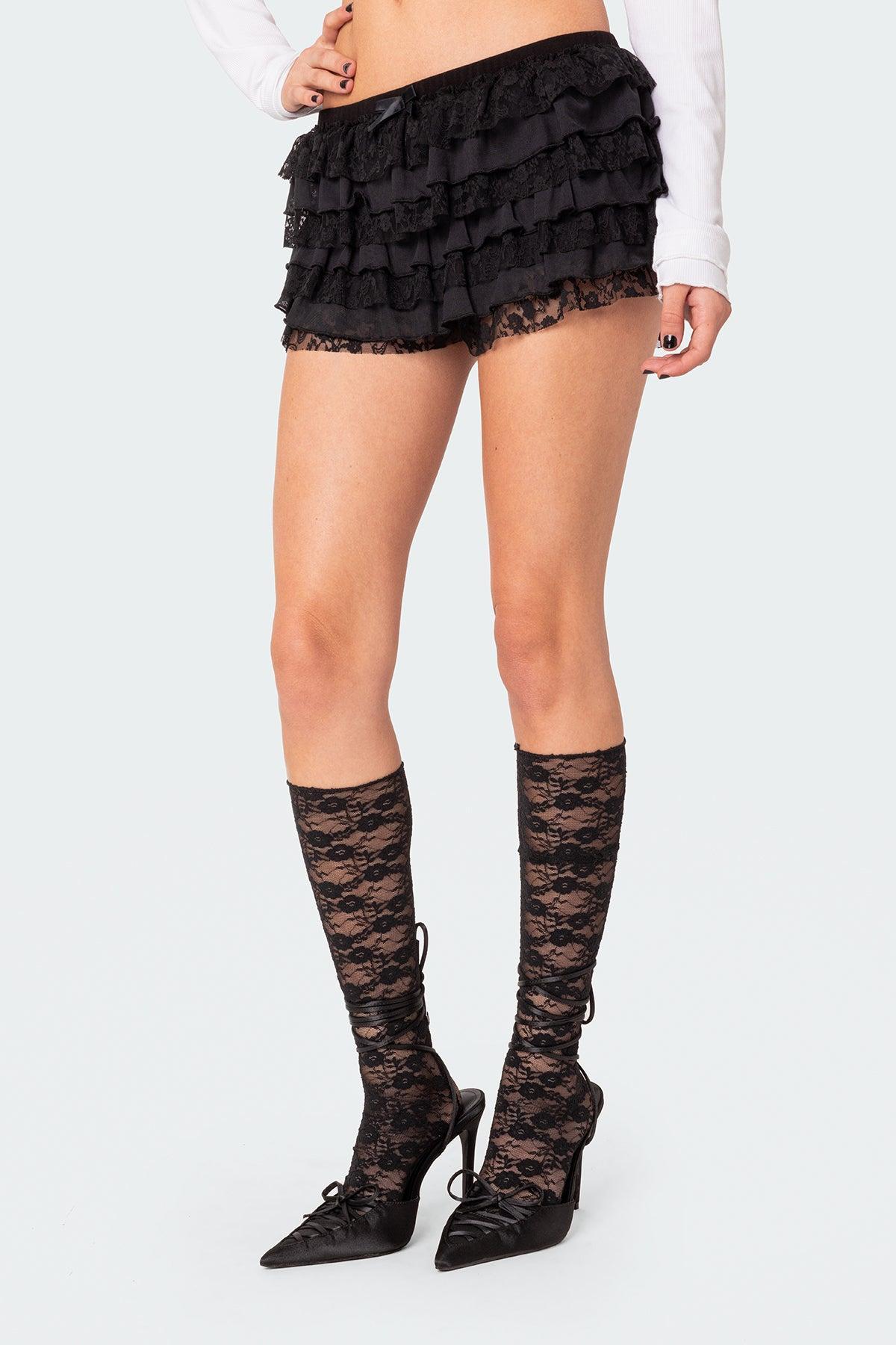 Unicorn Layered Ruffle Shorts Product Image