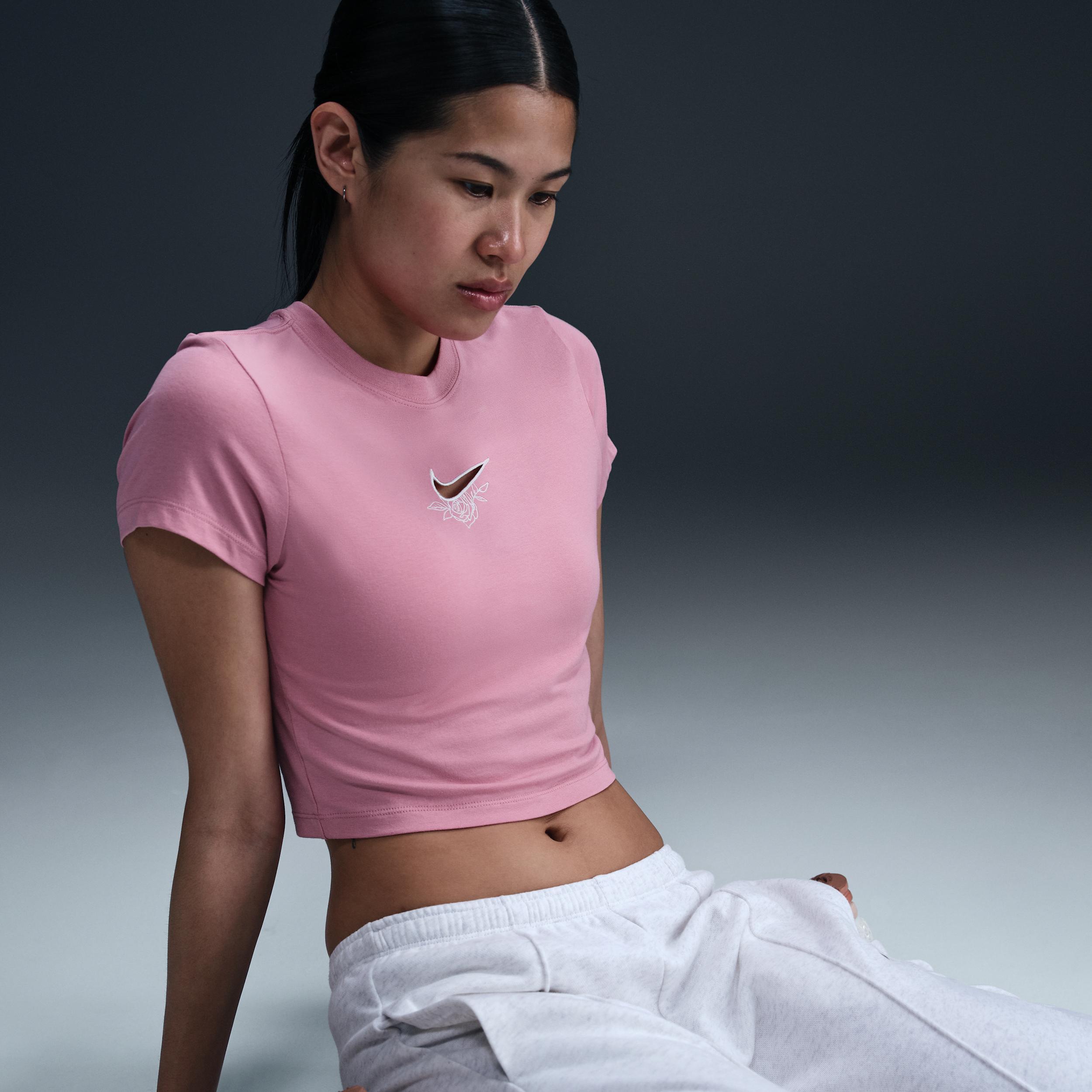 Womens Nike Sportswear Essential Slim Crop T-Shirt Product Image