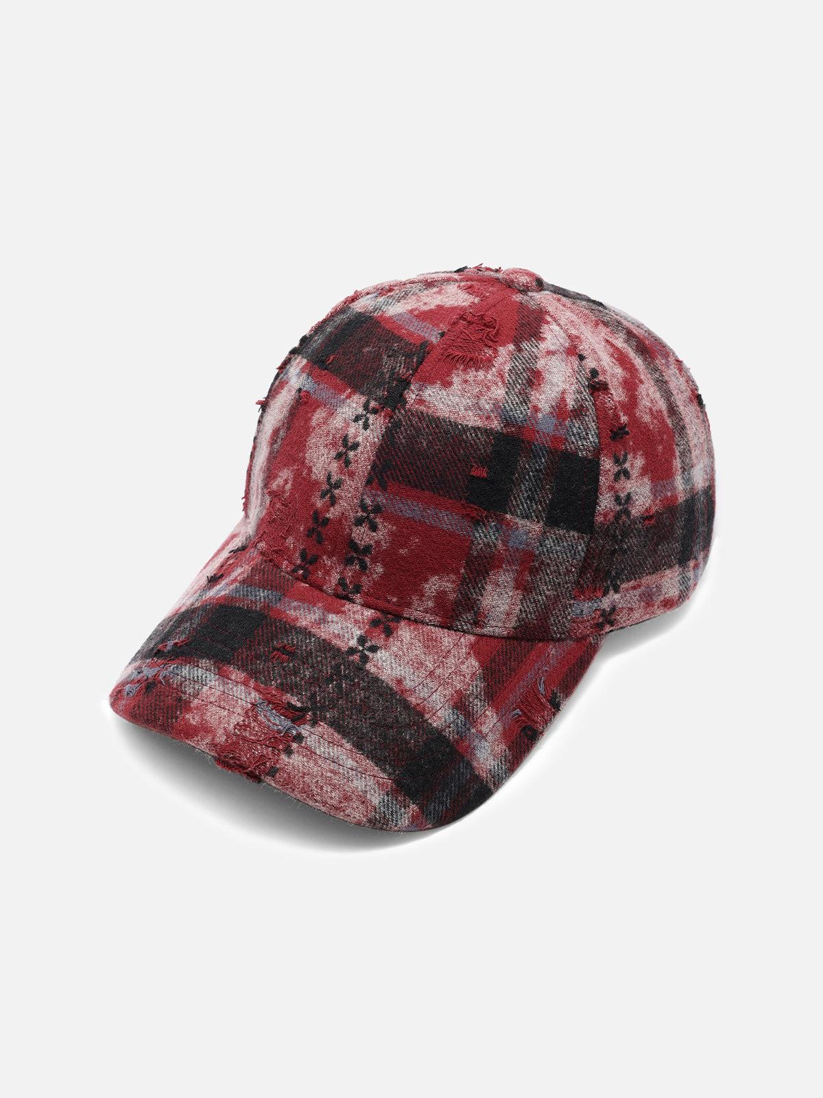 Plaid Washed Cap Product Image