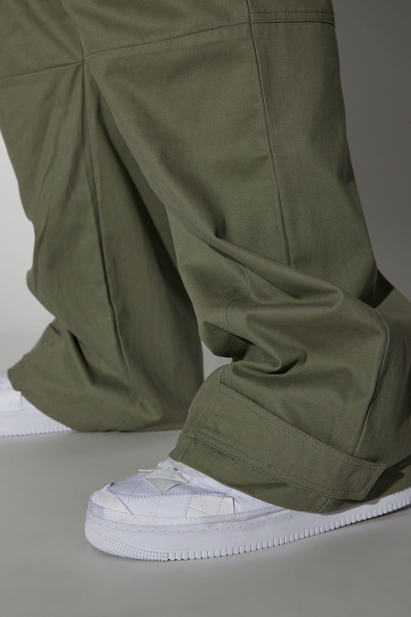 Perfection Is Perfected Utility Straight Cargo Pants - Olive Product Image