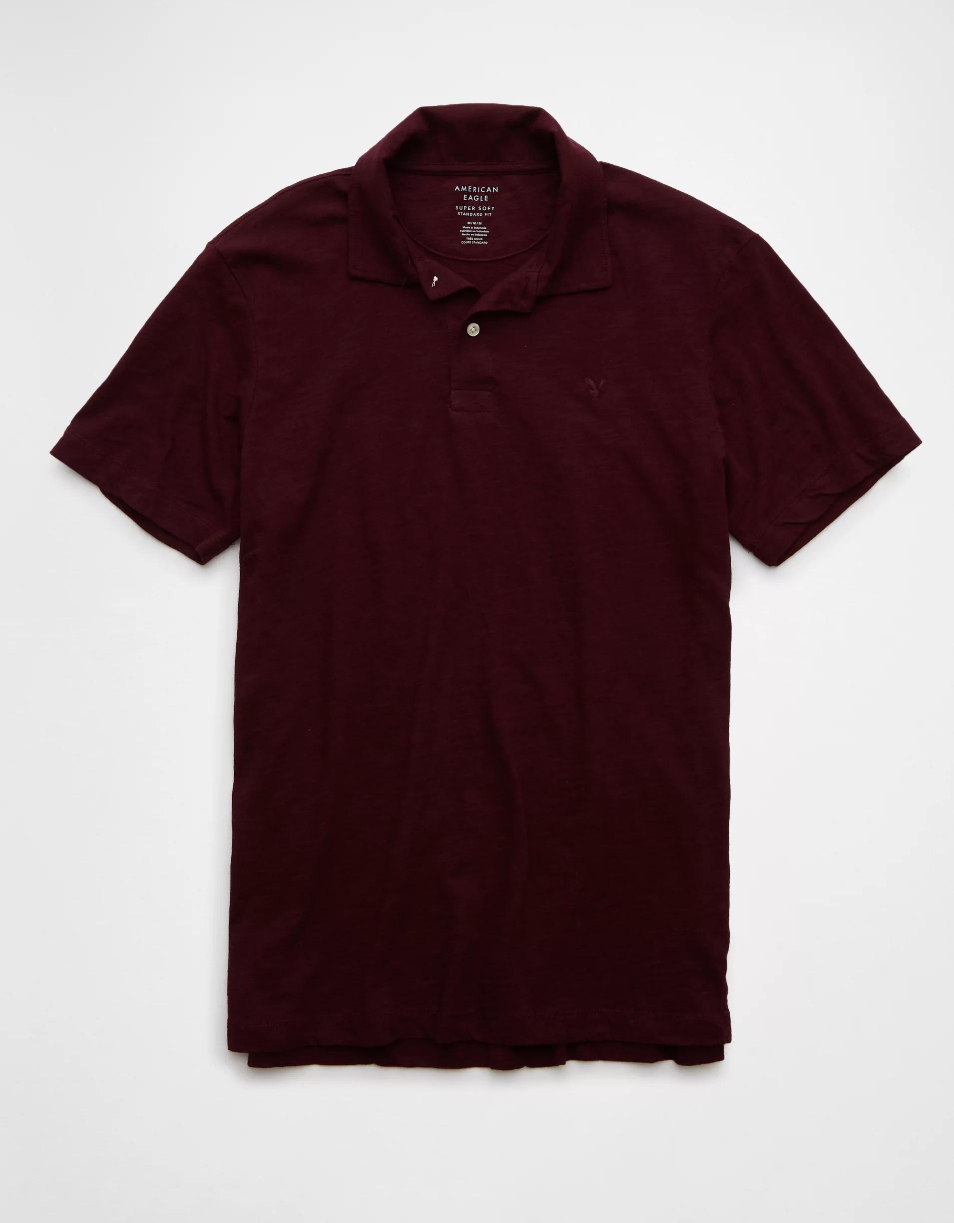 AE Slub Polo Shirt Product Image