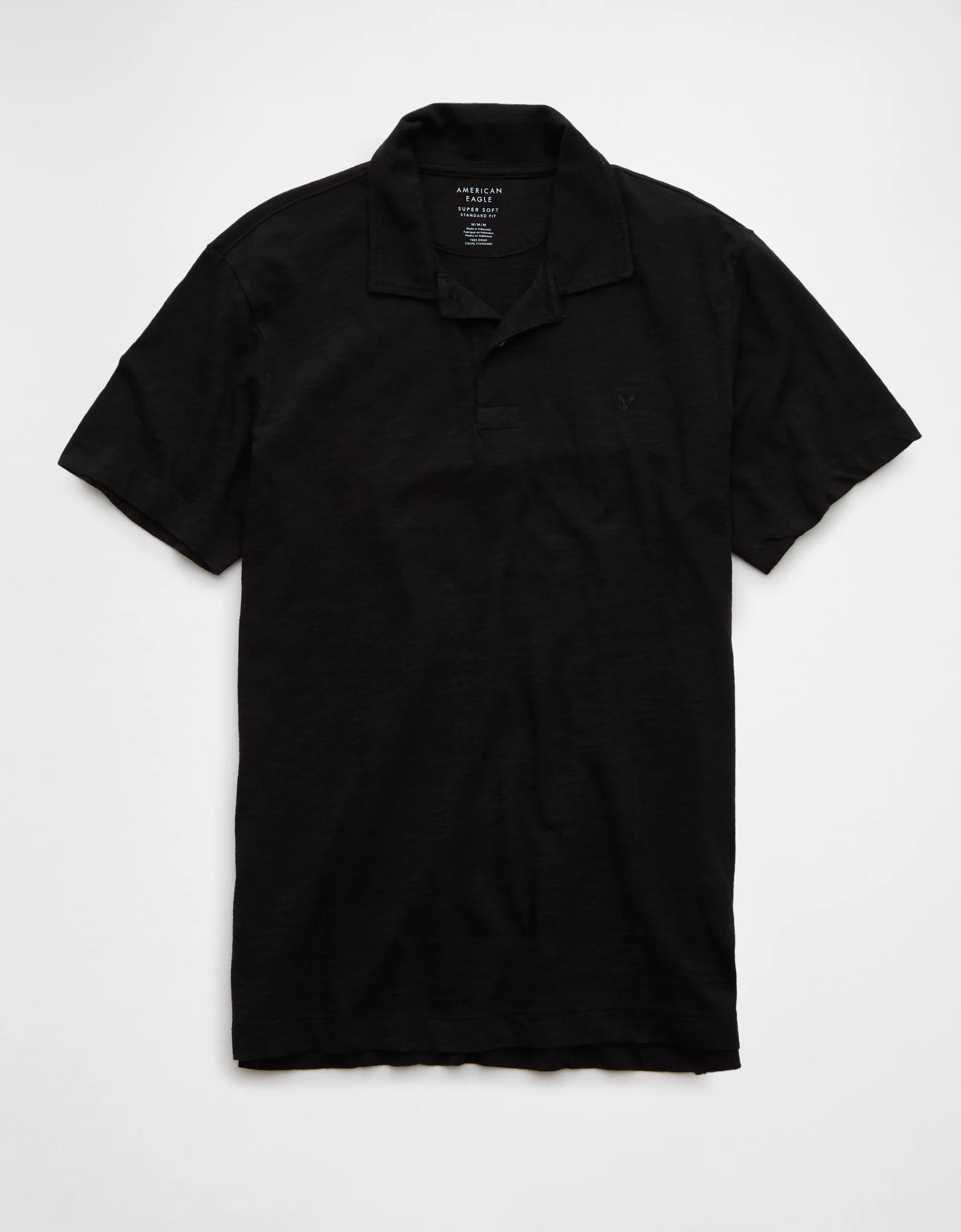 AE Slub Polo Shirt Product Image