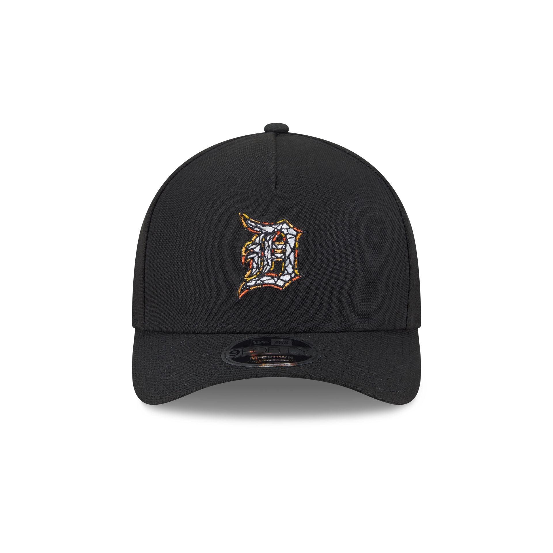 Detroit Tigers Stained Glass 9FORTY M-Crown A-Frame Snapback Hat Male Product Image