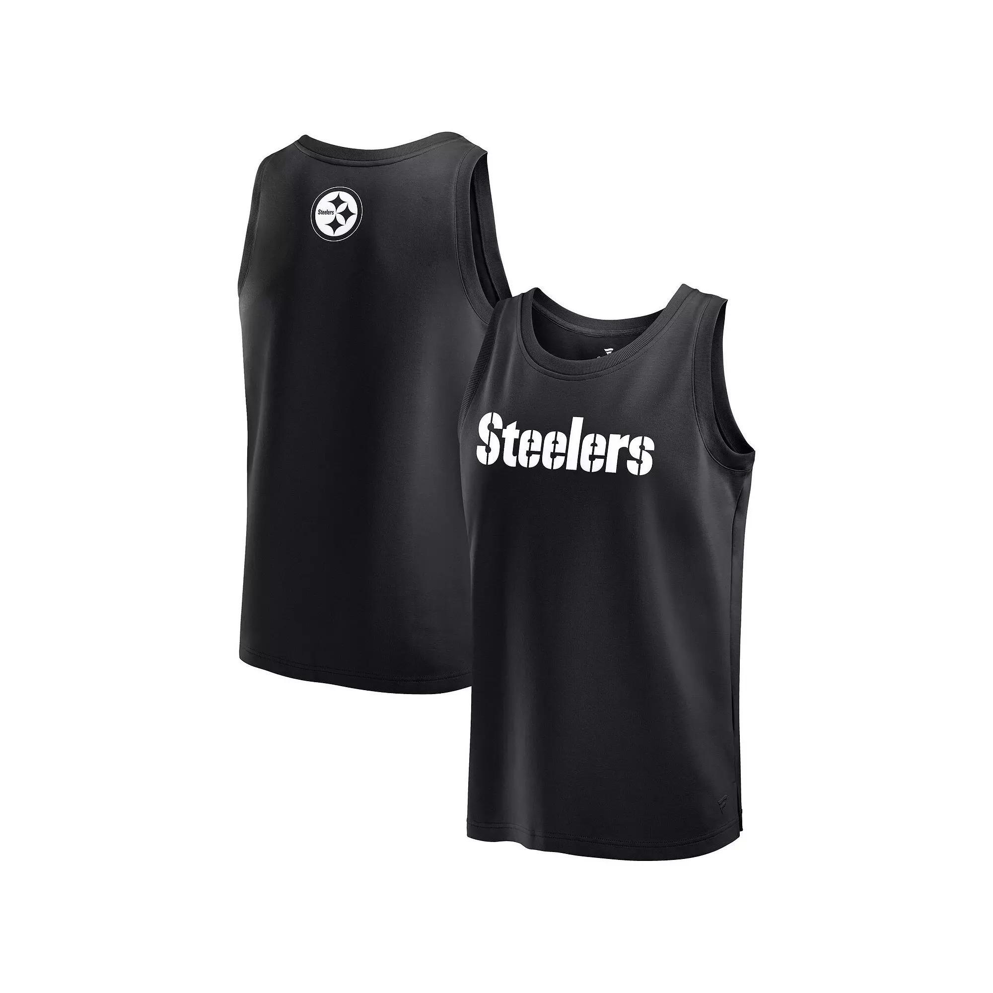 Men's Fanatics Black Pittsburgh Steelers Elements Tank Top, Size: Medium Product Image